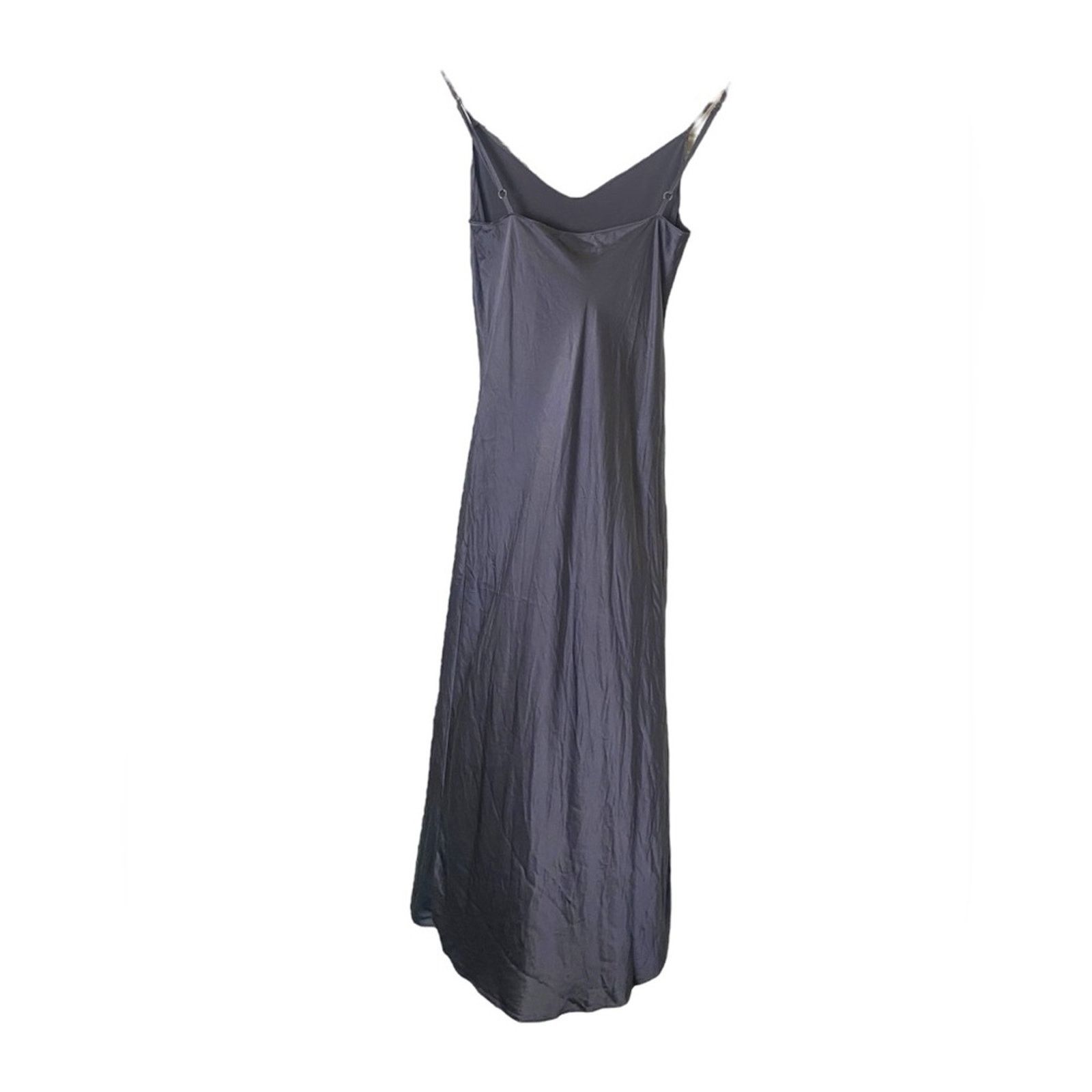 Designer SABLYN Taylor Midi Slip Silk Dress Grey XS Size XS / US 0-2 / IT 36-38 - 2 Thumbnail