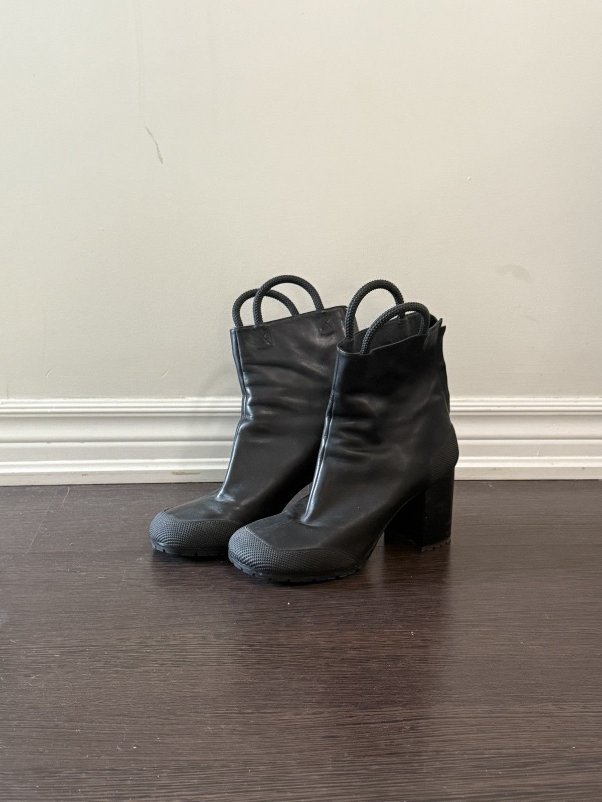 Random Identities Random Identities Black Loop Boots | Grailed