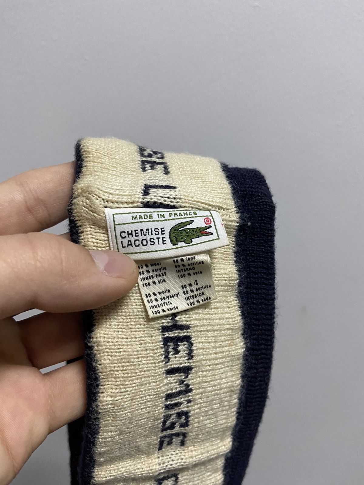 Lacoste × Vintage Lacoste chemise logo vintage headband overprint Size ONE SIZE - 7 Thumbnail
