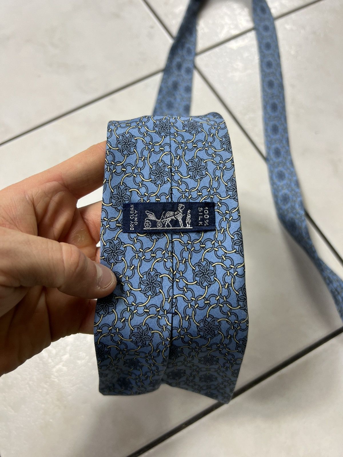 Hermes Vintage Hermes Paris silk tie luxury 7442HA patterned circle Size ONE SIZE - 13 Thumbnail