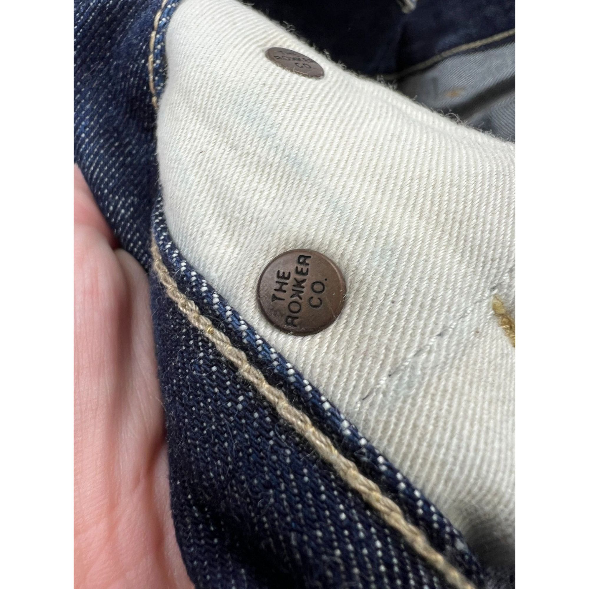 THE ROKKER COMPANY Rokker Raw Premium Selvedge Denim Jeans Pants (Y0933) Size US 31 - 9 Thumbnail