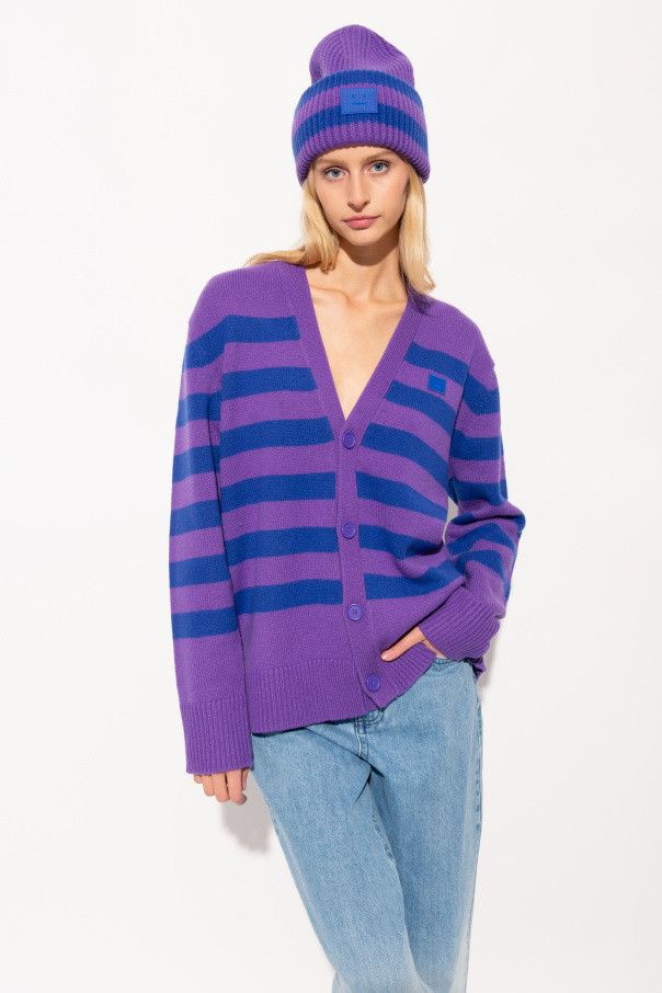 Acne Studios Acne Studios Face oversize stripped cardigan Size XXS / US 00 / IT 34 - 7 Thumbnail