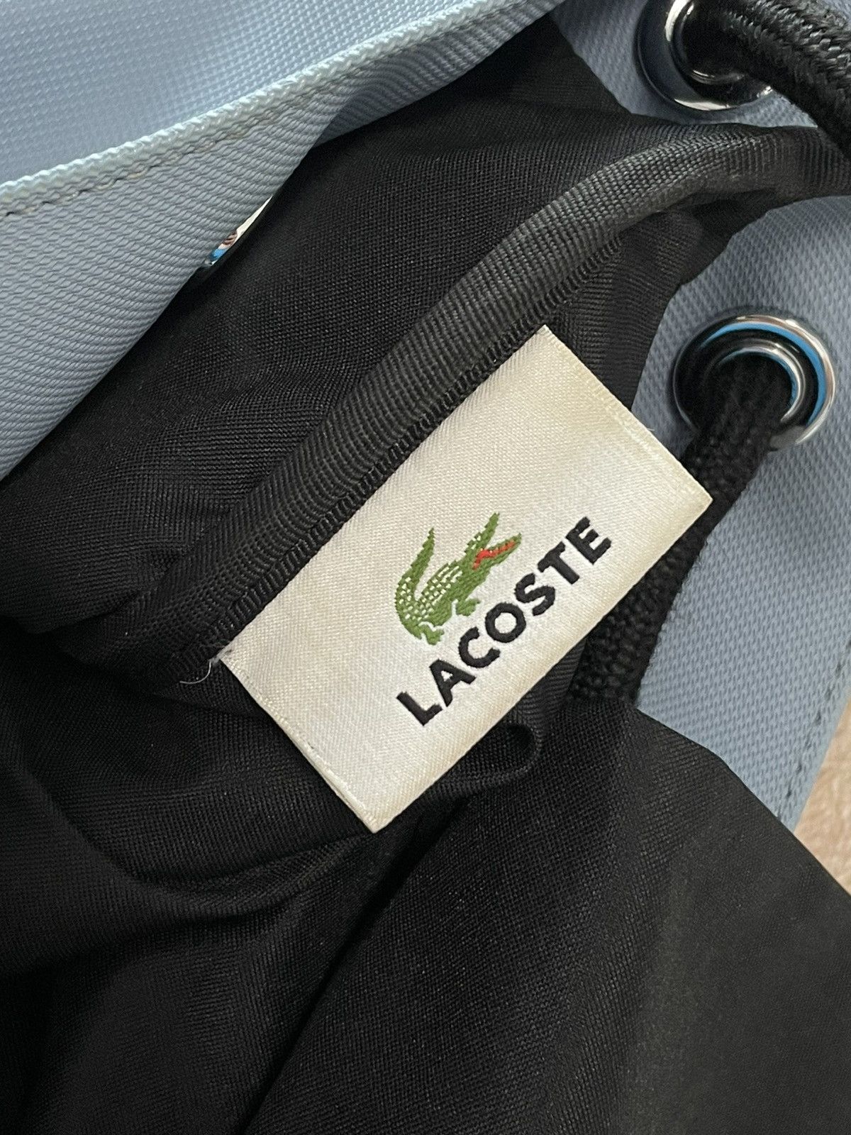 Lacoste Vintage Lacoste Backpack Rucksack Custom Painted Size ONE SIZE - 6 Thumbnail