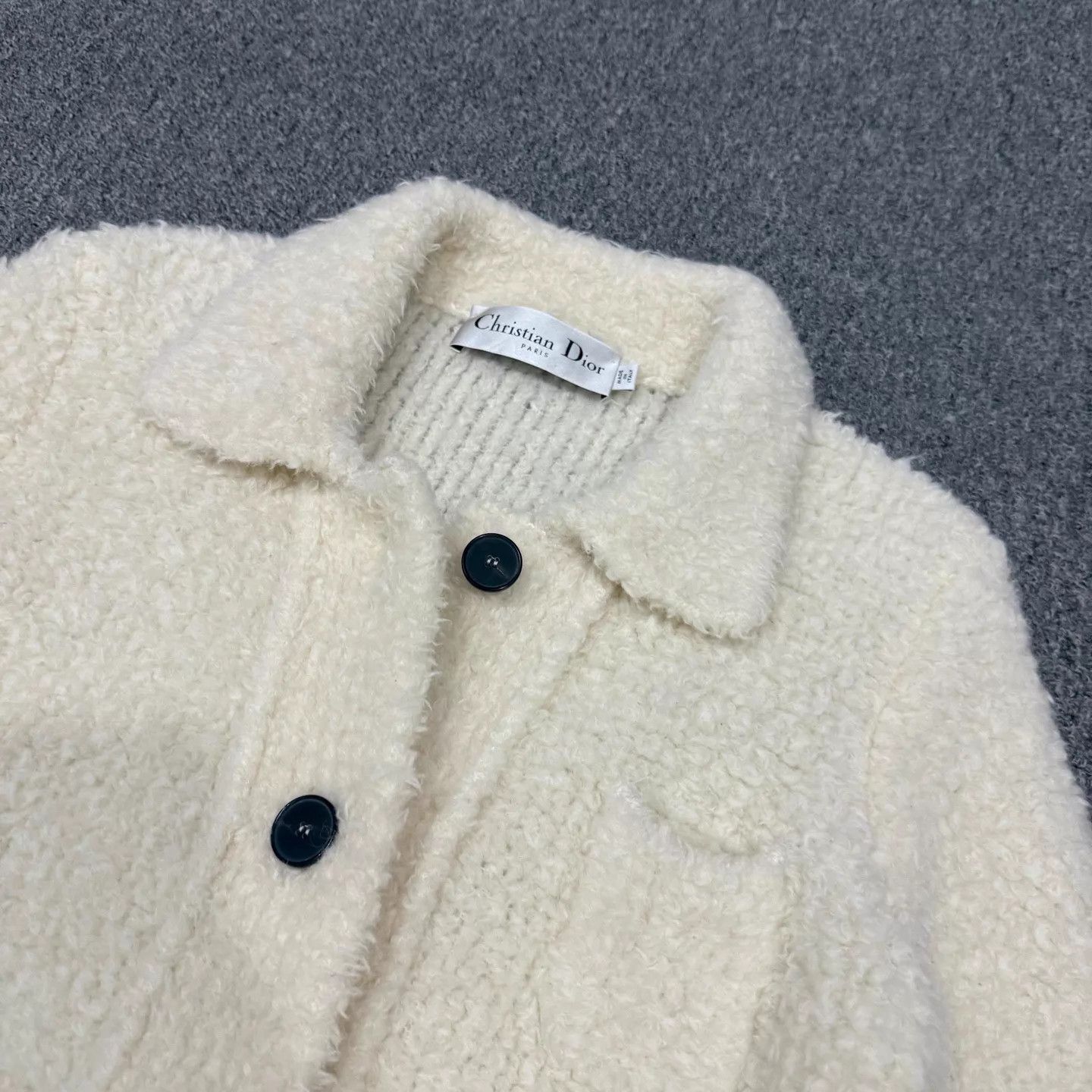 Dior Dior White Lamb Wool Jacket S 99 New Size S / US 4 / IT 40 - 3 Thumbnail