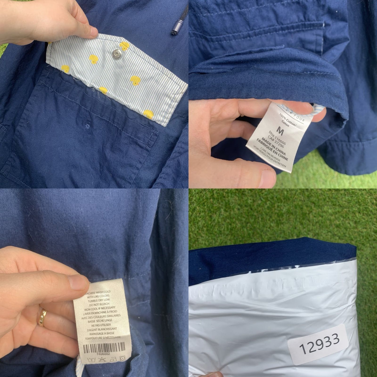 Mark McNairy Five Four Mark McNairy Jacket Mens Medium Lightweight Rain Golfing Hiking Zip Up Size US M / EU 48-50 / 2 - 9 Thumbnail
