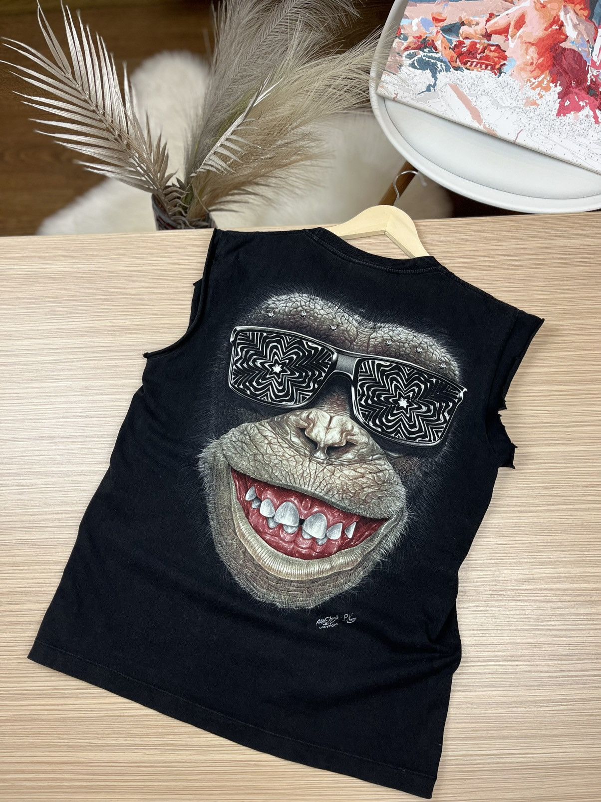 Band Tees × Japanese Brand Monkey tank top movie sleeveles Size US M / EU 48-50 / 2 - 7 Thumbnail