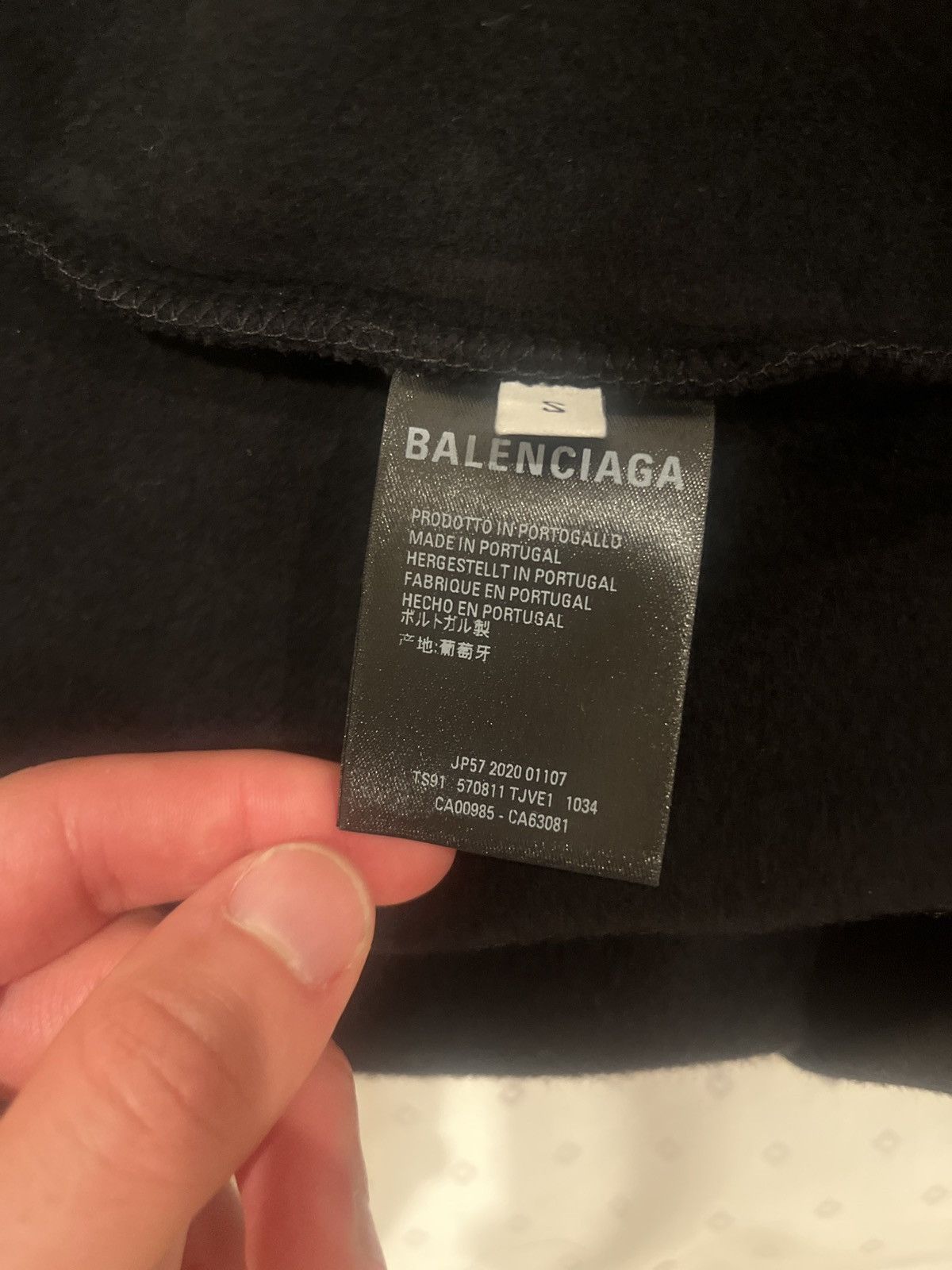 Balenciaga Balenciaga Black Sweatshirt Size US S / EU 44-46 / 1 - 6 Thumbnail