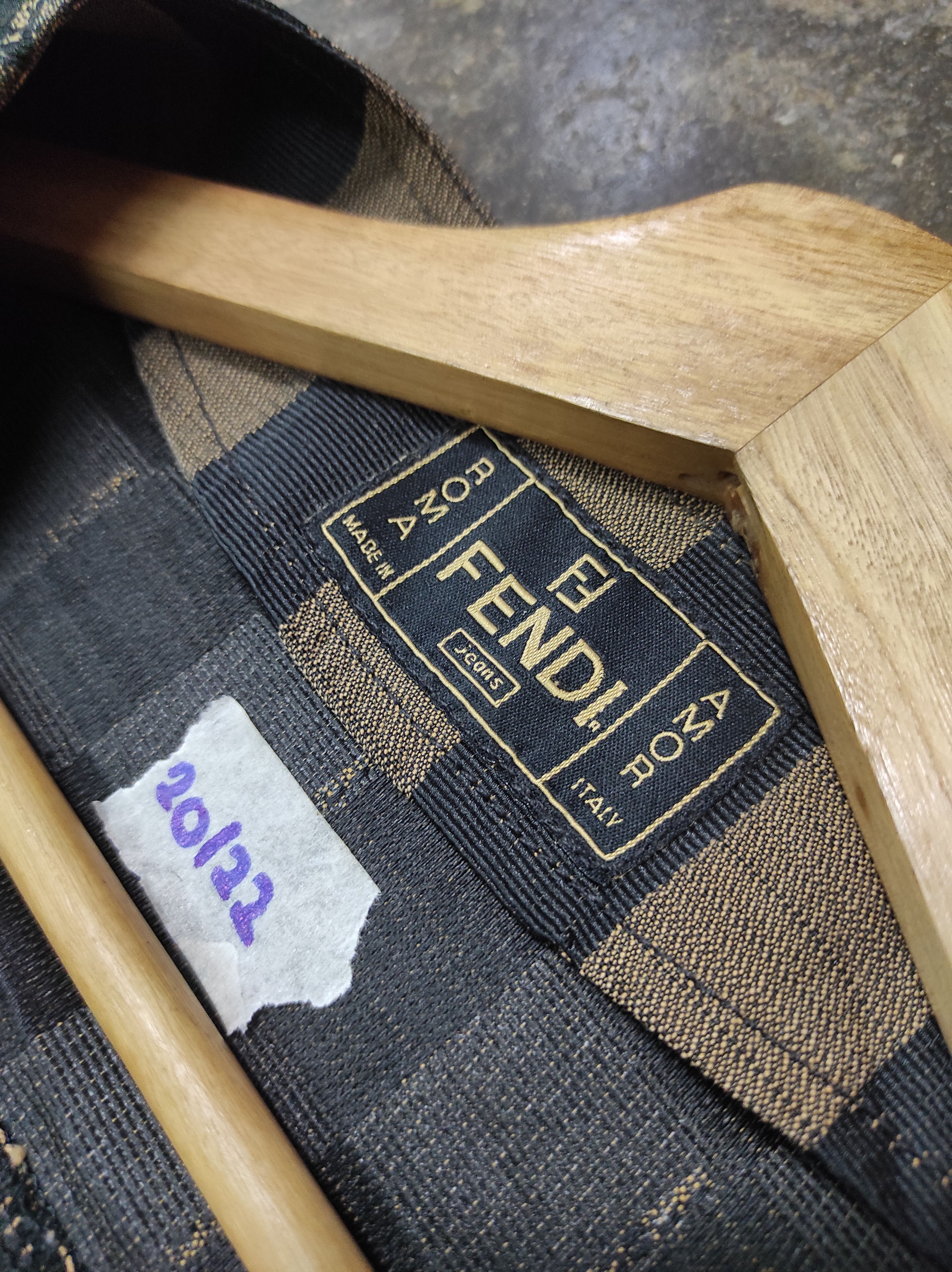 Fendi FENDI MONOGRAM MULTIPOCKET PLAID VEST JACKET SLEEVELESS Size M / US 6-8 / IT 42-44 - 10 Thumbnail