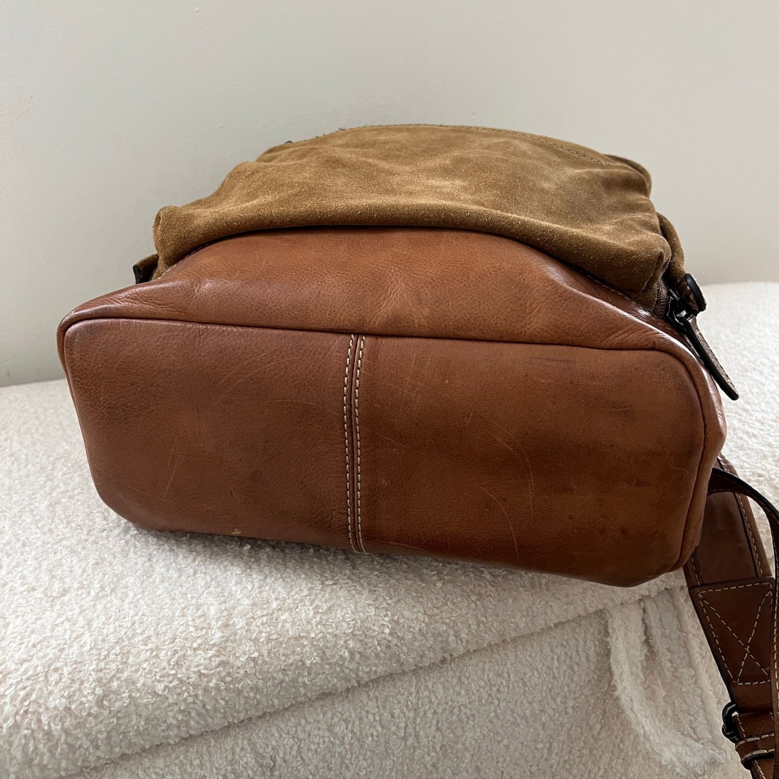 Frye FRYE Chris Suede Leather Backpack Sand Size ONE SIZE - 5 Thumbnail