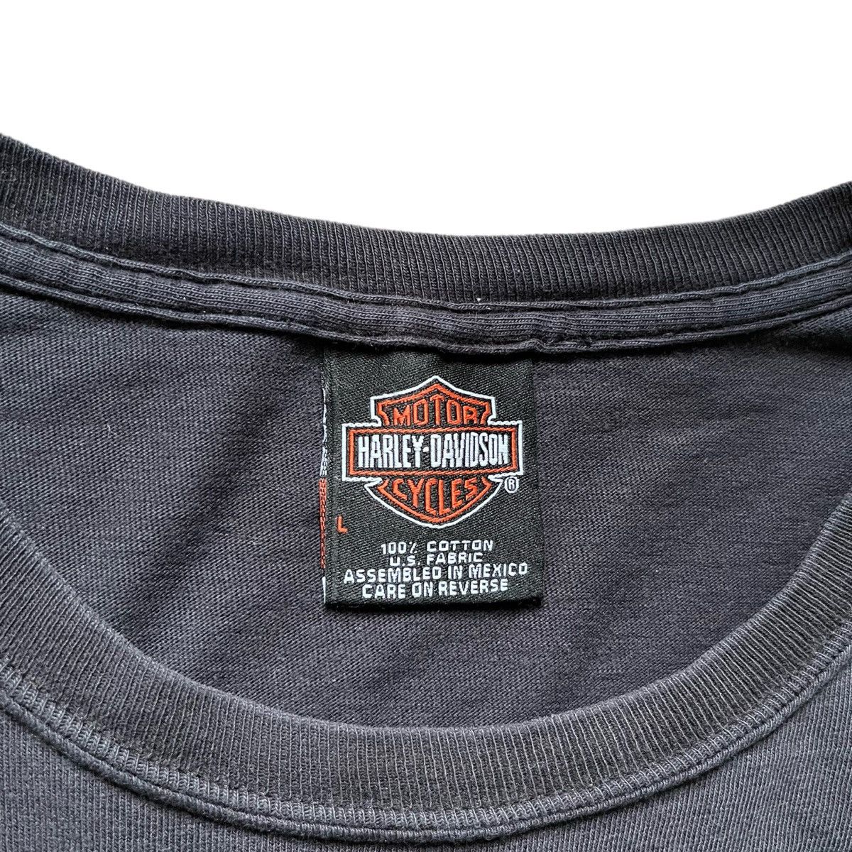 Harley Davidson × Vintage Vintage Harley Davidson Blue Flame Long Sleeve Tee L Size US L / EU 52-54 / 3 - 4 Thumbnail