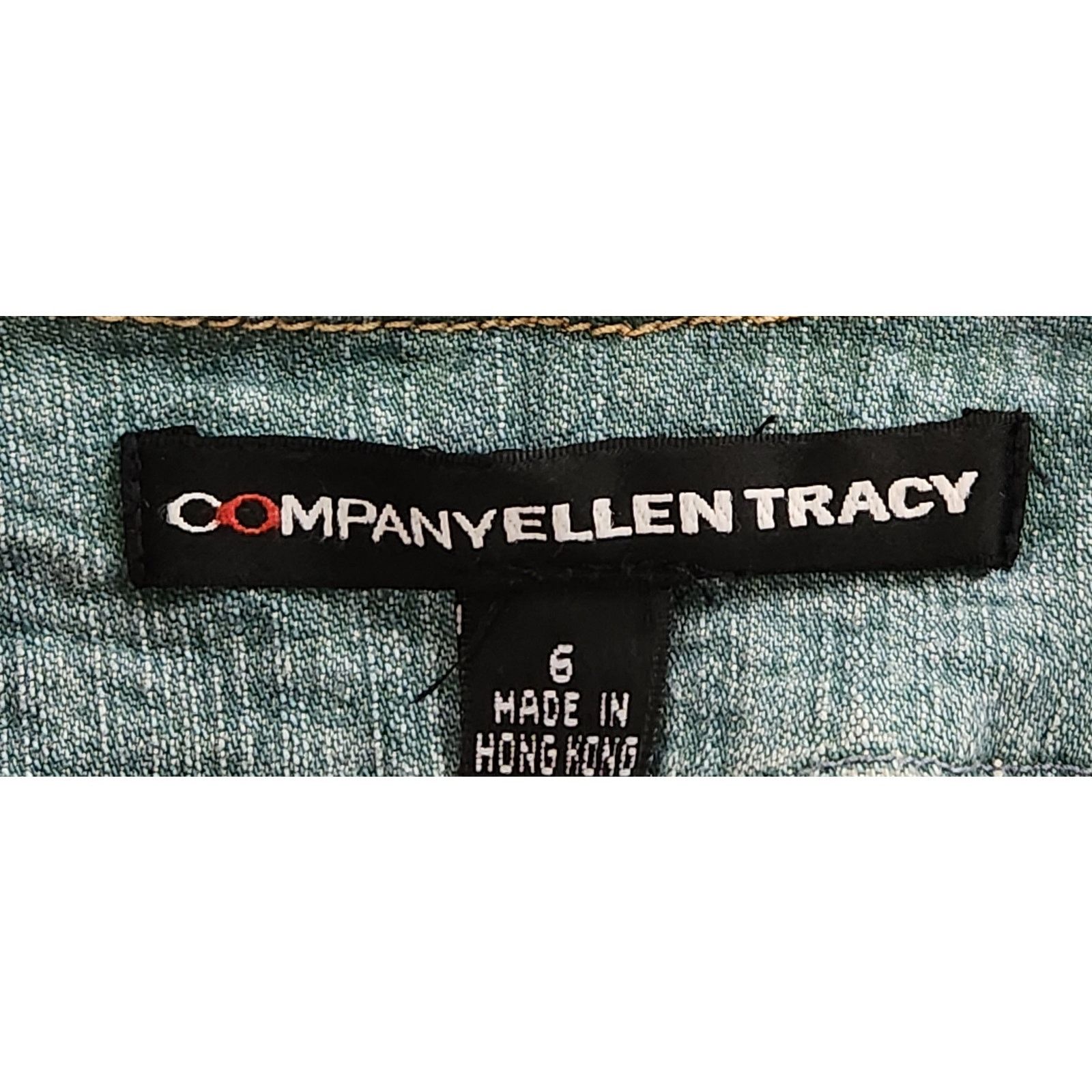 Other VTG Company Ellen Tracy Stonewash Ruffled Denim Jacket 6 Size M / US 6-8 / IT 42-44 - 6 Thumbnail