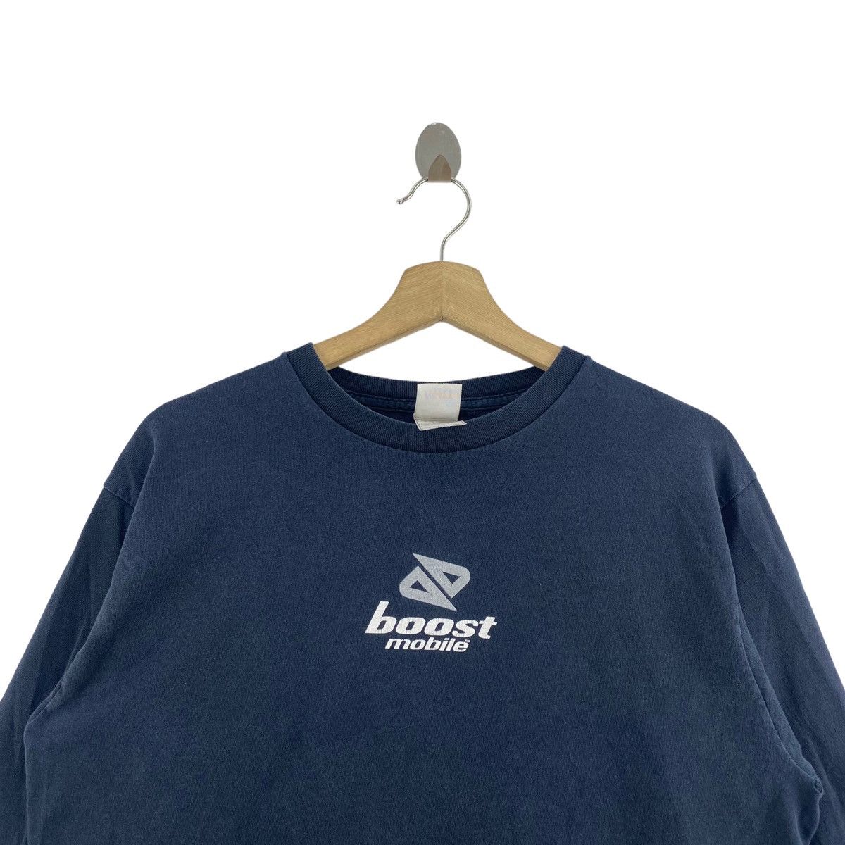 Vintage Vintage 90s BOOST MOBILE Racing Merchandise Brand Print Navy Size US L / EU 52-54 / 3 - 2 Thumbnail