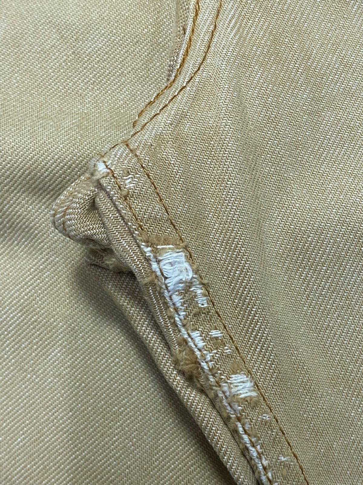 Levi's Levi's 505 cream denim jeans with a unique Size US 30 / EU 46 - 8 Thumbnail