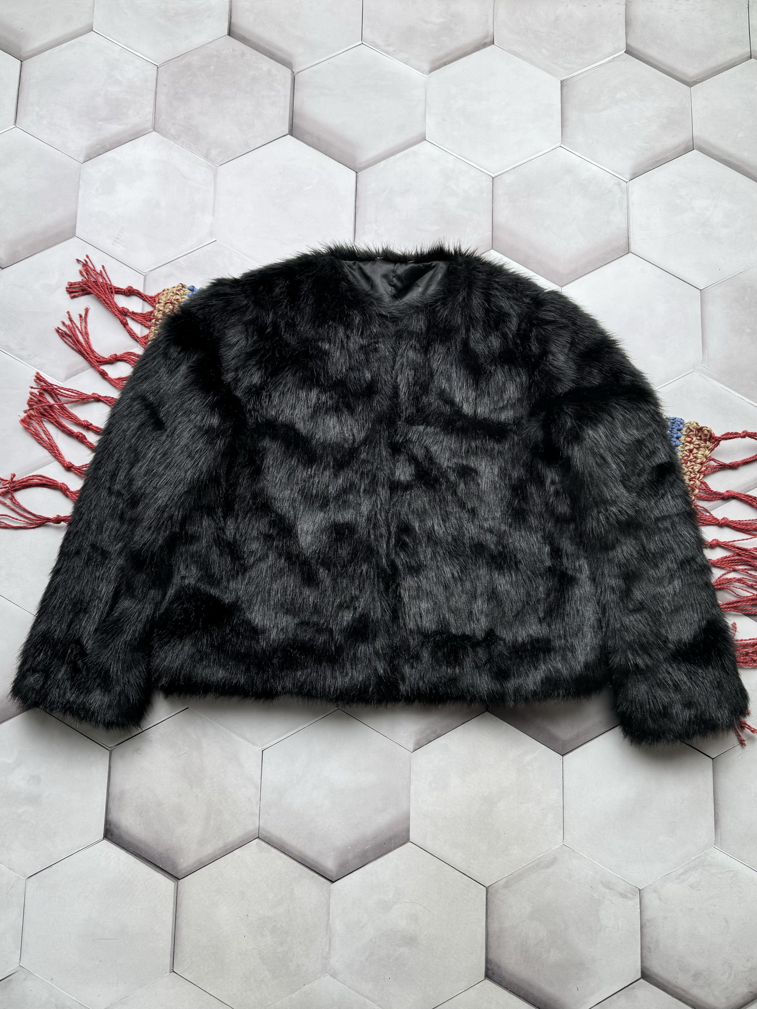 Japanese Brand Vintage Faux Fur Coat (E4) Size L / US 10 / IT 46 - 1 Thumbnail