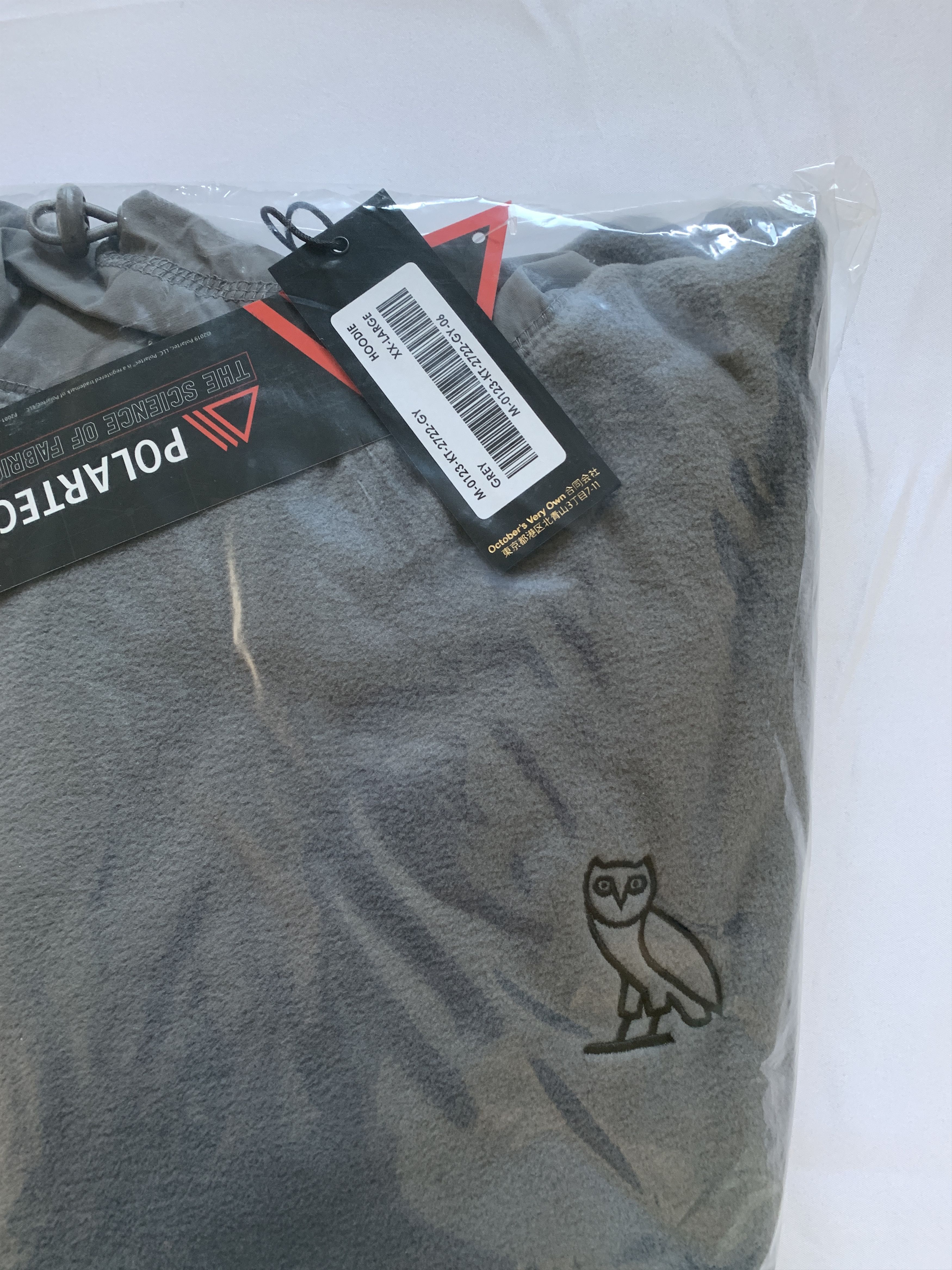 Drake OVO Polartec Thermal Pro Microfleece Hoodie Light Grey Size US XXL / EU 58 / 5 - 5 Thumbnail