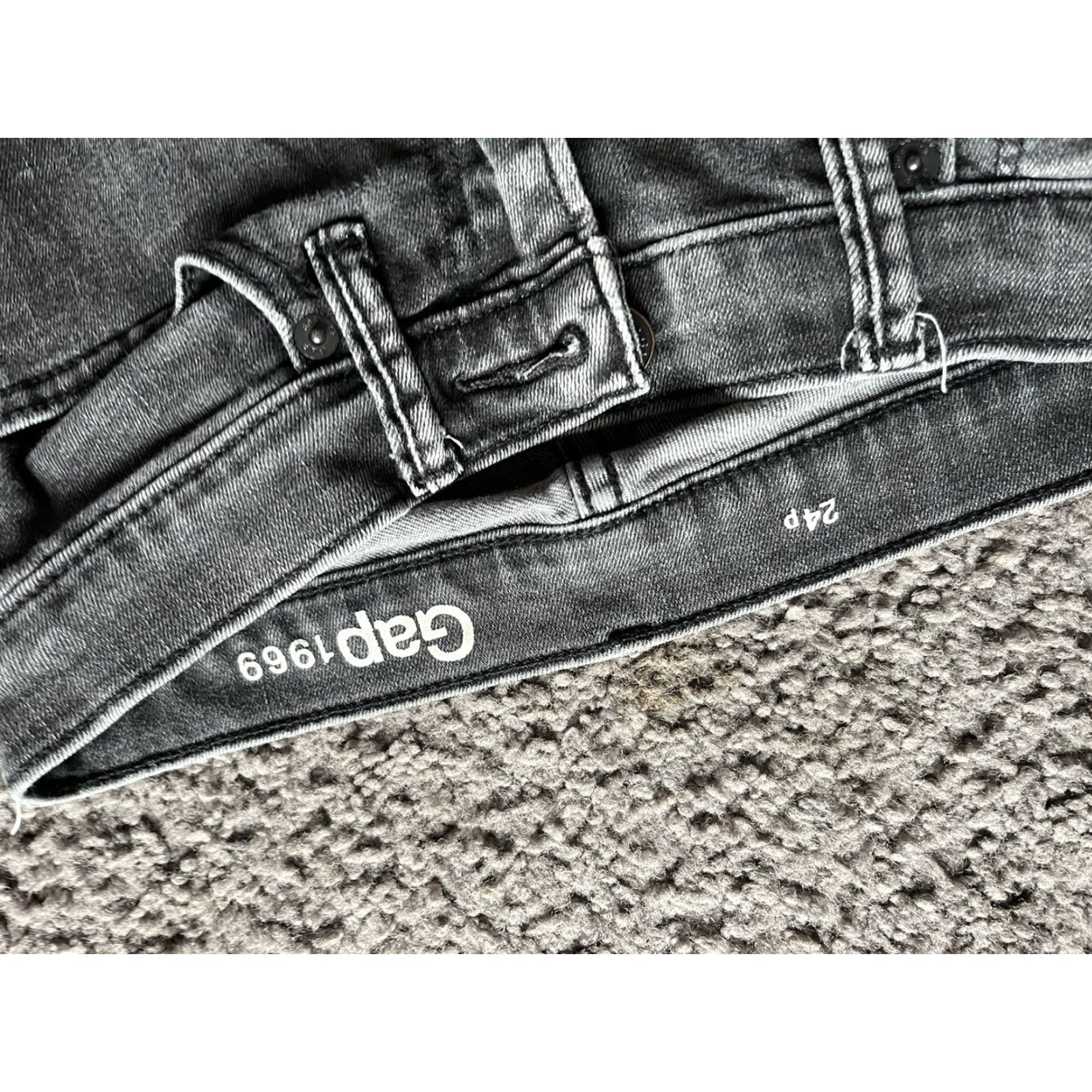 Gap Gap 1969 Always Skinny Jeans Women's Size 24 Gray 5-Pocket Denim Low Rise Slim Fit Adult Womens Size 42" / US 20 - 5 Thumbnail