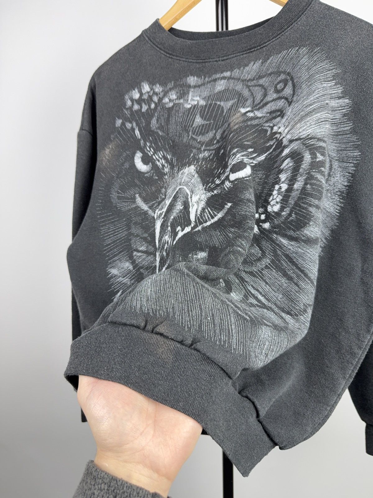 Vintage Vintage Retro Eagle Wildlife Art Sweatshirt 90s Graphic Size M / US 6-8 / IT 42-44 - 3 Thumbnail