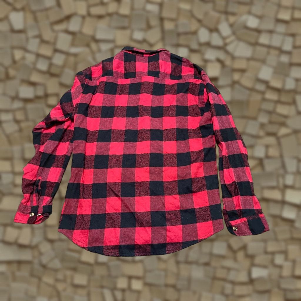 Vintage Canyon Shirt Men's 2X Tall Red Plaid Button Up Long Sleeve Shirt Casual Fall Spring Summer Mens Size US XXL / EU 58 / 5 - 1 Thumbnail