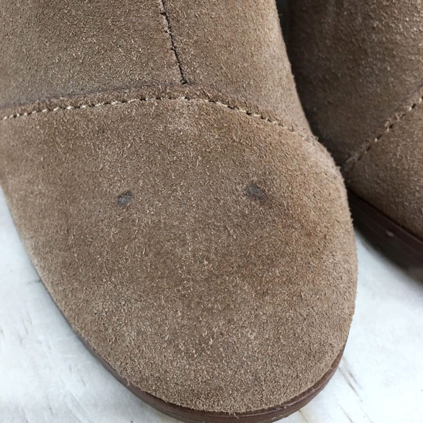 Toms TOMS Boots Womens 5 Lunata Ankle Bootie Tan Side Zip Casual Block Heel Comfort Breathable Suede All Season Solid Brown 10013036 Mens Womens Boys Girls Size US 5 / IT 35 - 4 Thumbnail