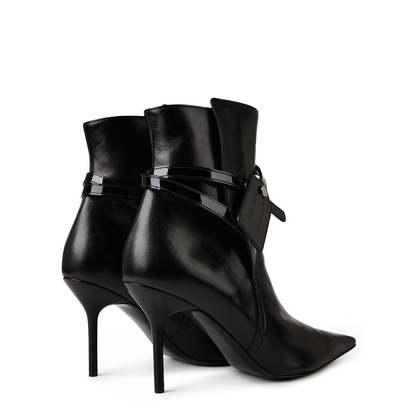 Off-White o1g2r1mq0125 Nappa Zip Boots in Black Size US 6 / IT 36 - 4 Thumbnail