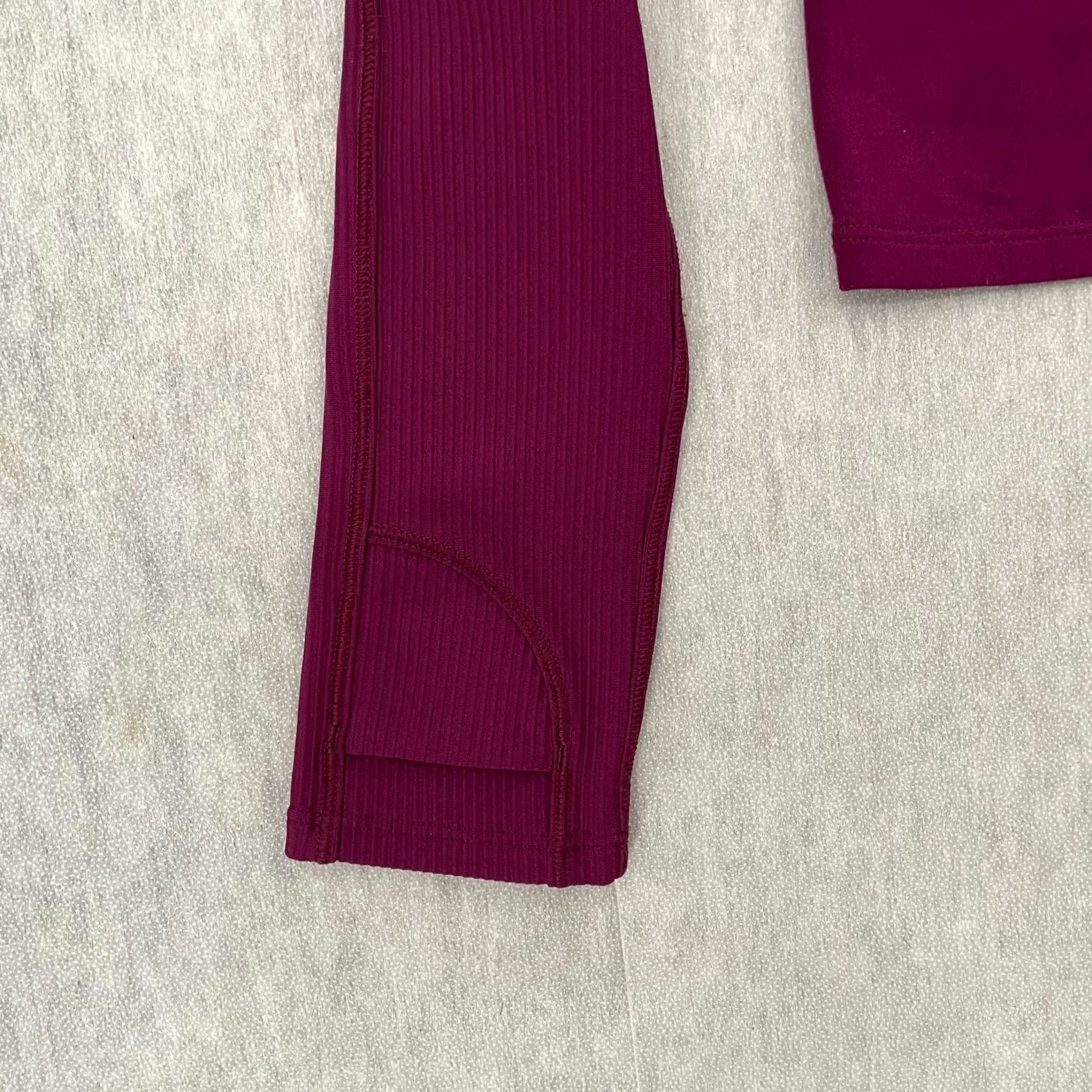 Lululemon Lululemon Purple It's Rulu Run Cropped 1/2 Zip Long Sleeve Sweater Womens 4 - Athletic Cropped Mock Neck Casual Activewear Running & Jogging Womens Size S / US 4 / IT 40 - 4 Thumbnail