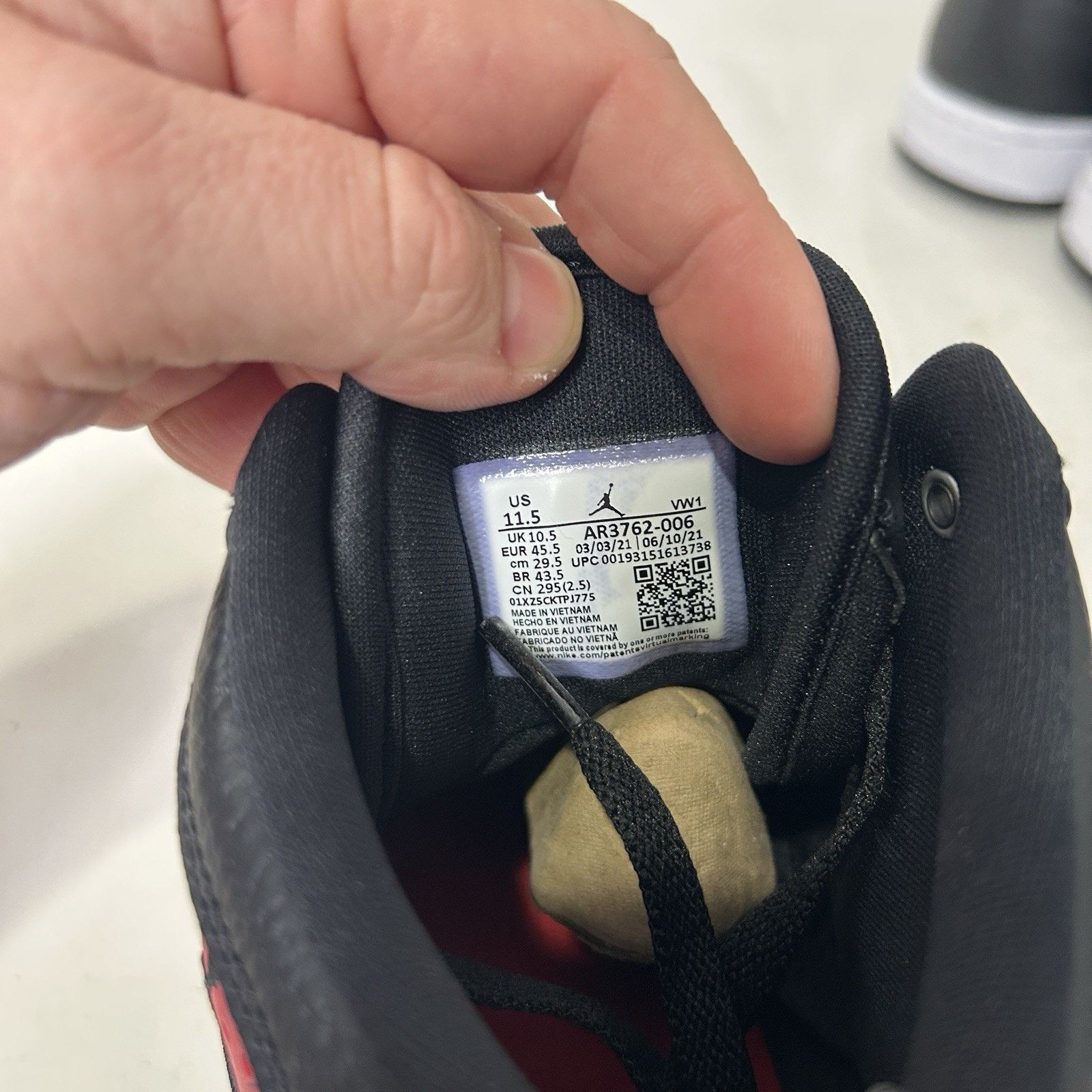 Jordan Brand Nike Air Jordan Access “Bred/Black Gym Red White” AR3762-006 Size US 11.5 / EU 44-45 - 8 Thumbnail