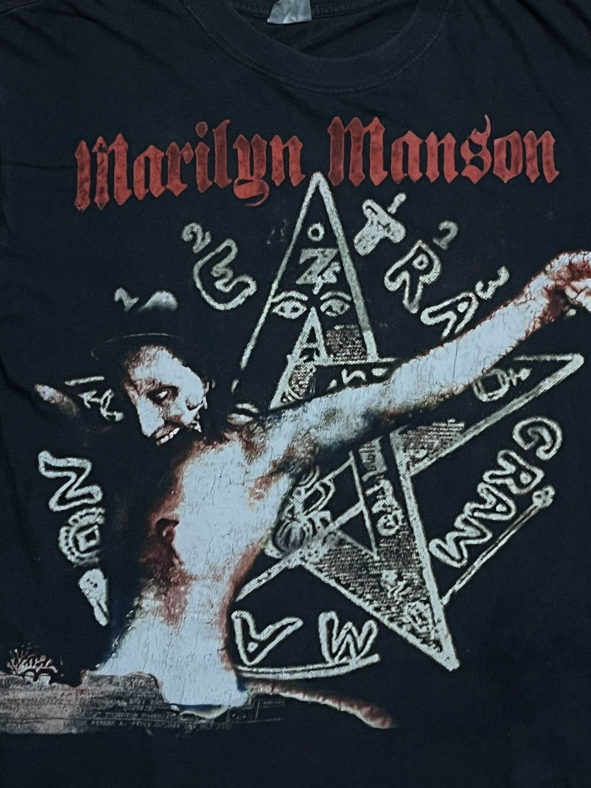 Band Tees × Marilyn Manson × Vintage Marilyn Manson Hollywood Size US L / EU 52-54 / 3 - 4 Thumbnail