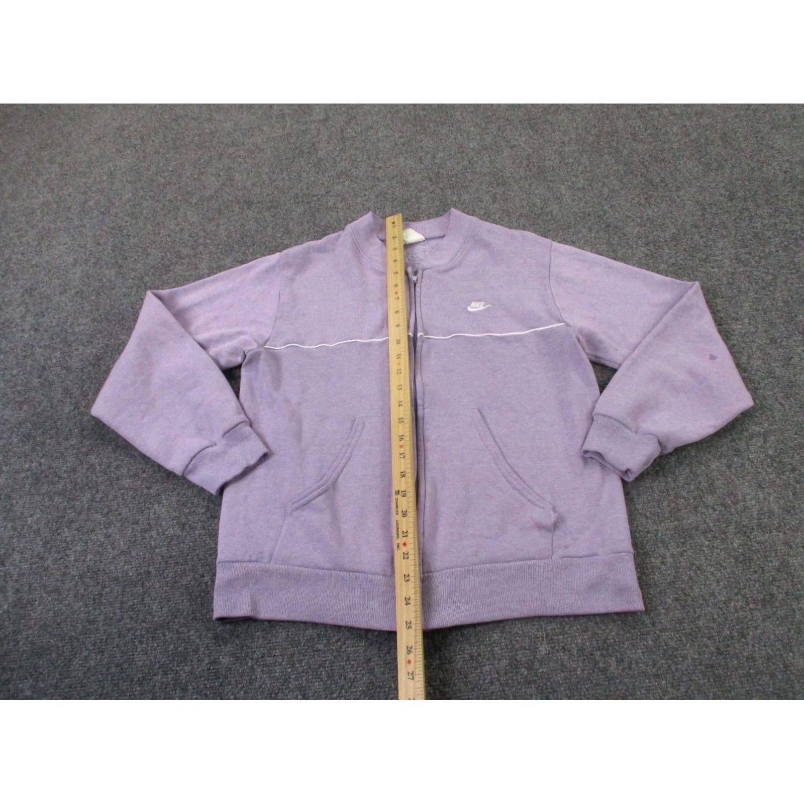 Nike VINTAGE Nike Jacket Womens L Purple Athletic Y2K Track Casual Retro Size L / US 10 / IT 46 - 3 Thumbnail