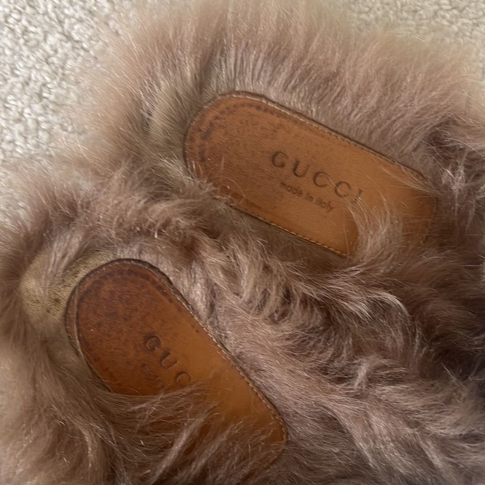 Gucci GUCCI WHITE FUR SLIDE LOAFER Size US 8.5 / IT 38.5 - 4 Thumbnail