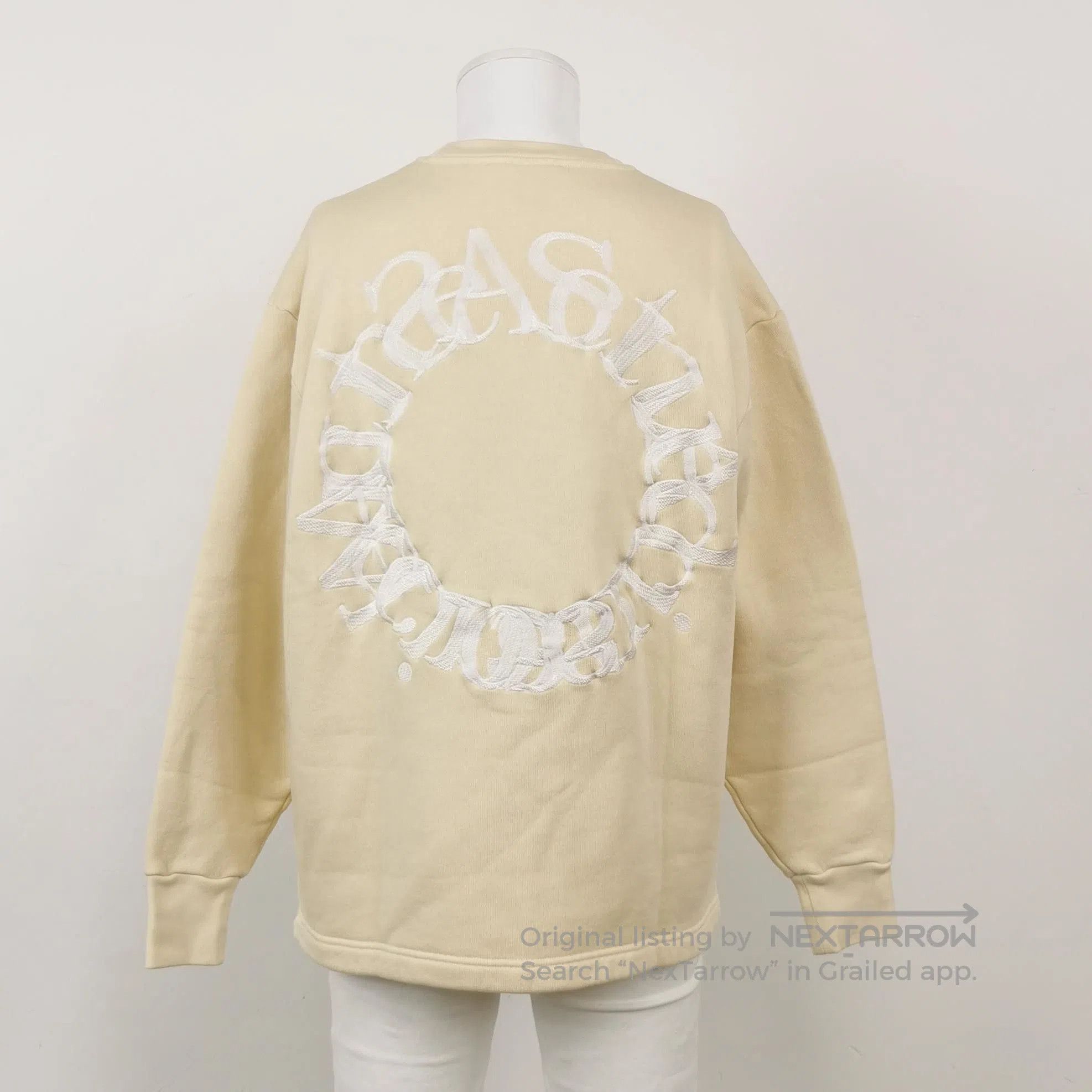 Acne Studios XS Cotton Letter Logo Crewneck Sweatshirt.