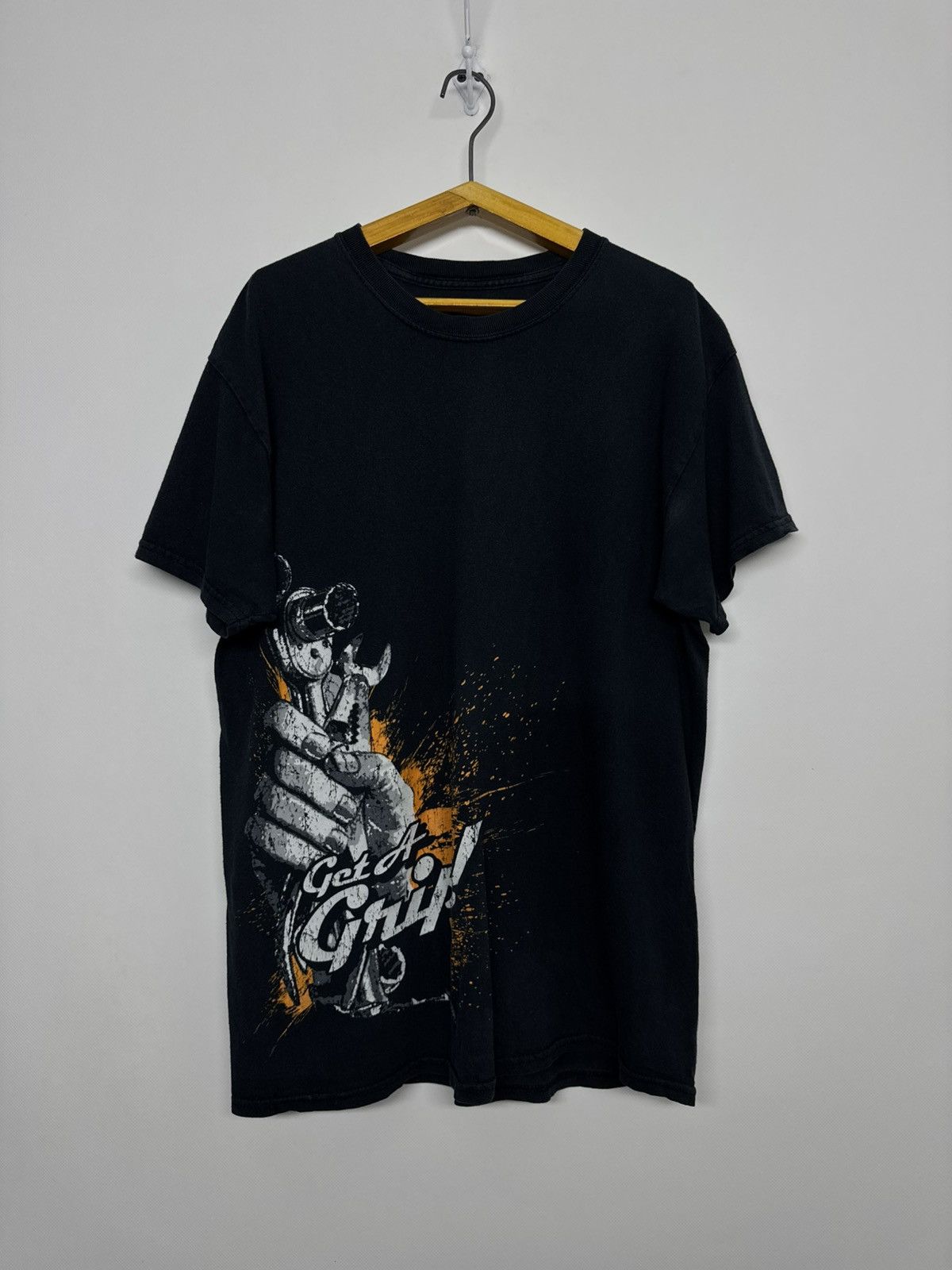 Vintage New Snap On Tool Classic Chrome Garage Black & Orange Tshirt Size US M / EU 48-50 / 2 - 4 Thumbnail