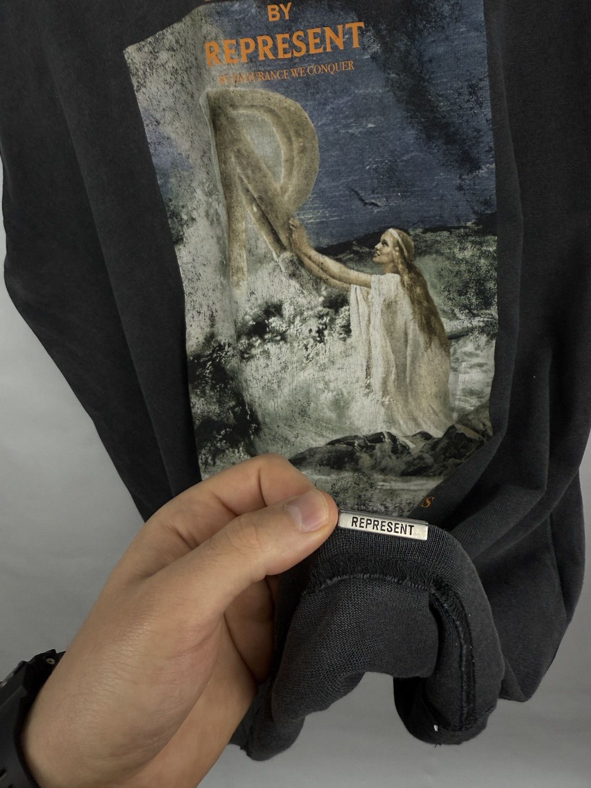 Designer × Represent Clo. Y2K Represent Horizons By Endurance We Conquer T-Shirt Rare Size US L / EU 52-54 / 3 - 9 Thumbnail