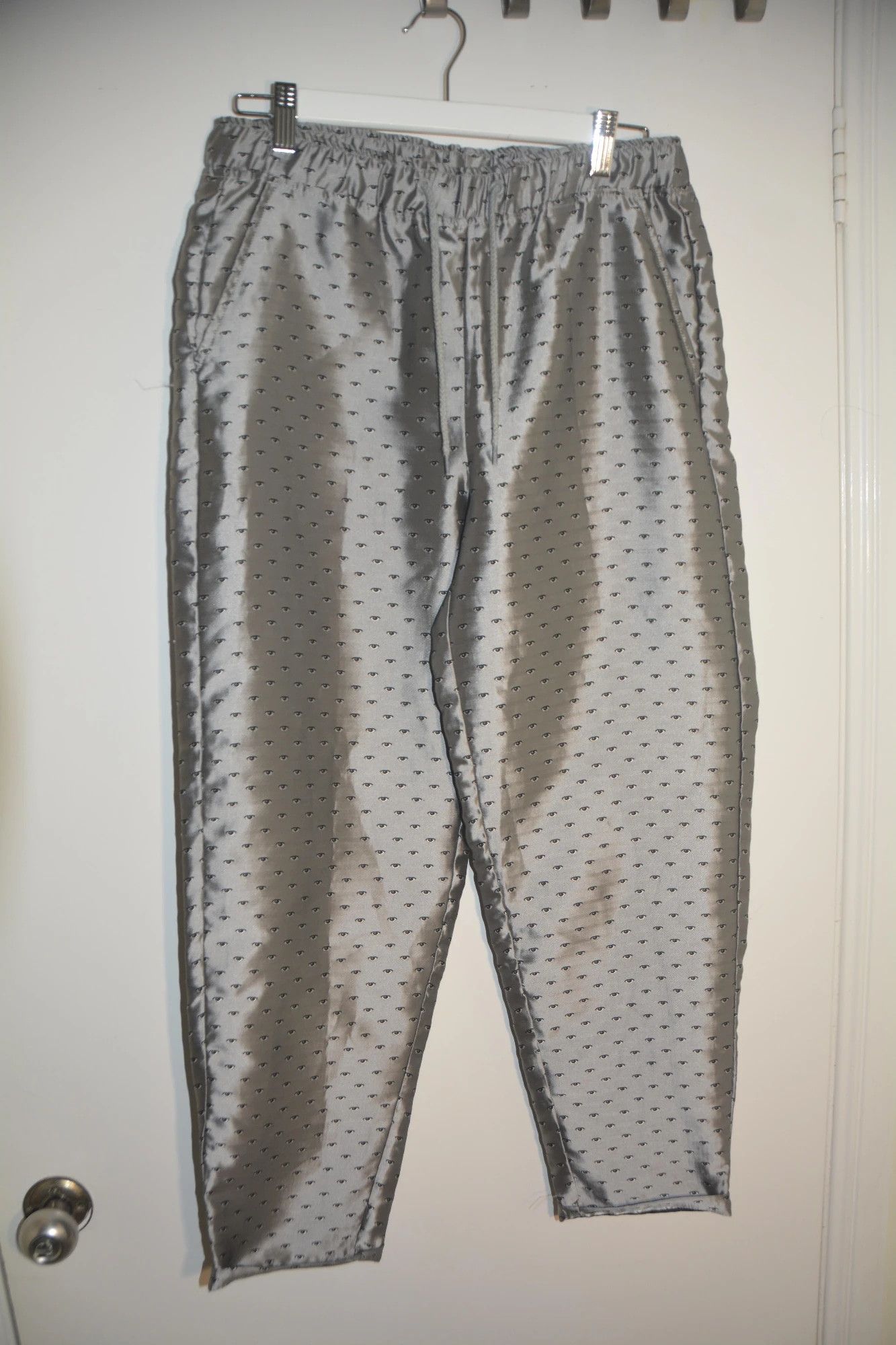 Pleasures Pleasures Eye Print Drawstring Trousers Grey Size US 32 / EU 48 - 2 Thumbnail