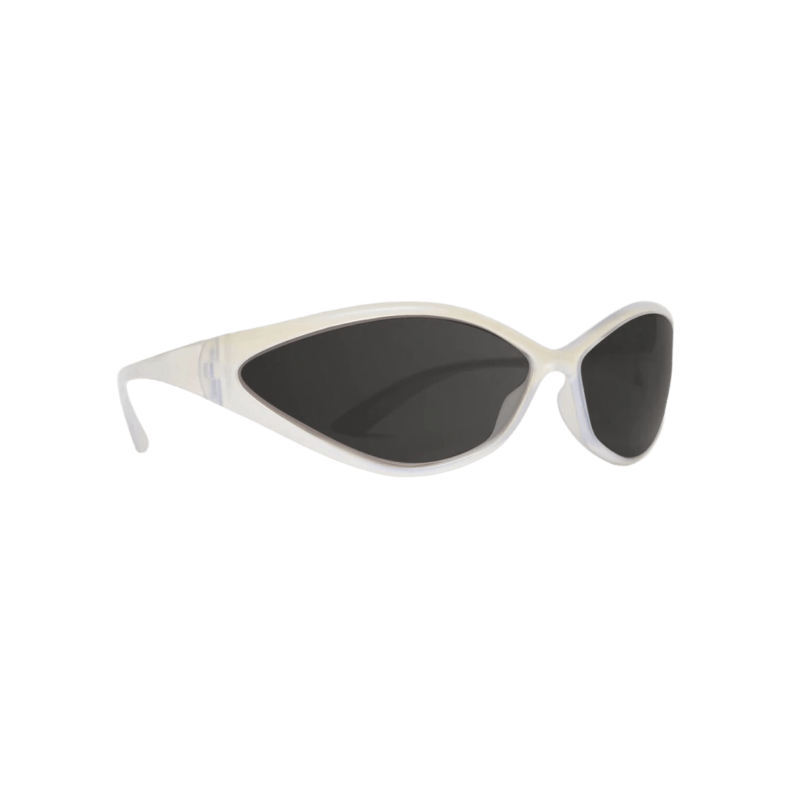Balenciaga o1bcso1str0625 Size: OS / 90s Oval Sunglasses in White Size ONE SIZE - 2 Thumbnail