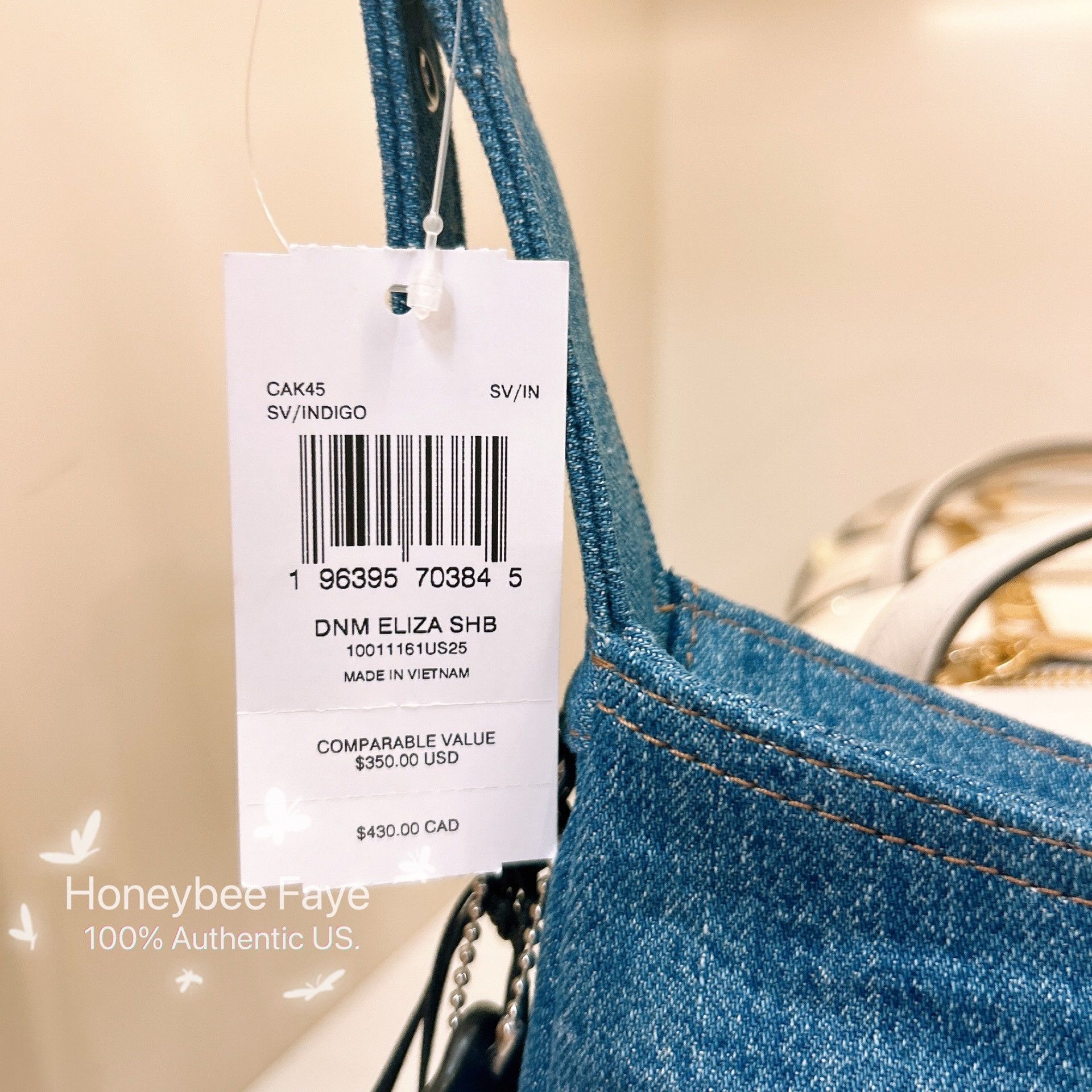 Coach Eliza Shoulder Bag In Signature Denim CAK45 Size ONE SIZE - 7 Thumbnail