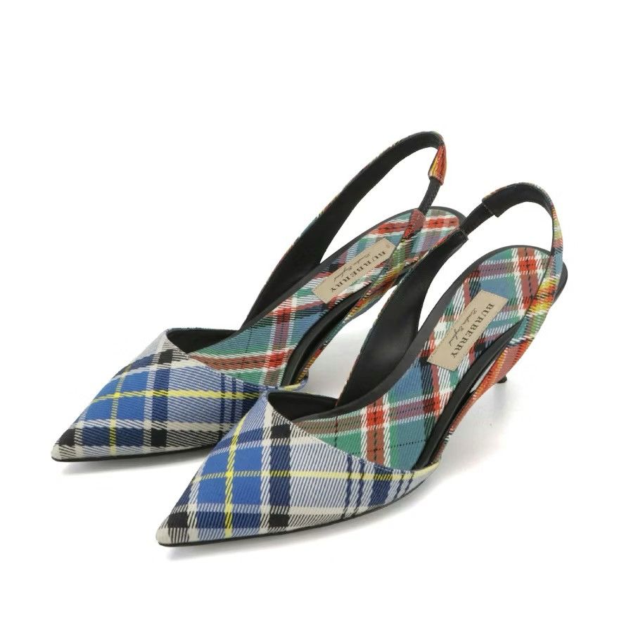 Burberry Burberry Plaid Kitten Heels Size US 8 / IT 38 - 1 Thumbnail