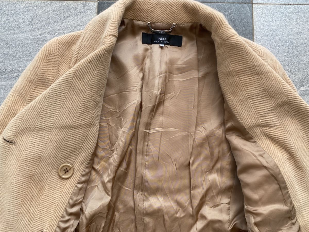 Japanese Brand Ined by Yohji Yamamoto Vintage Wool Coat Jacket Size US S / EU 44-46 / 1 - 8 Thumbnail