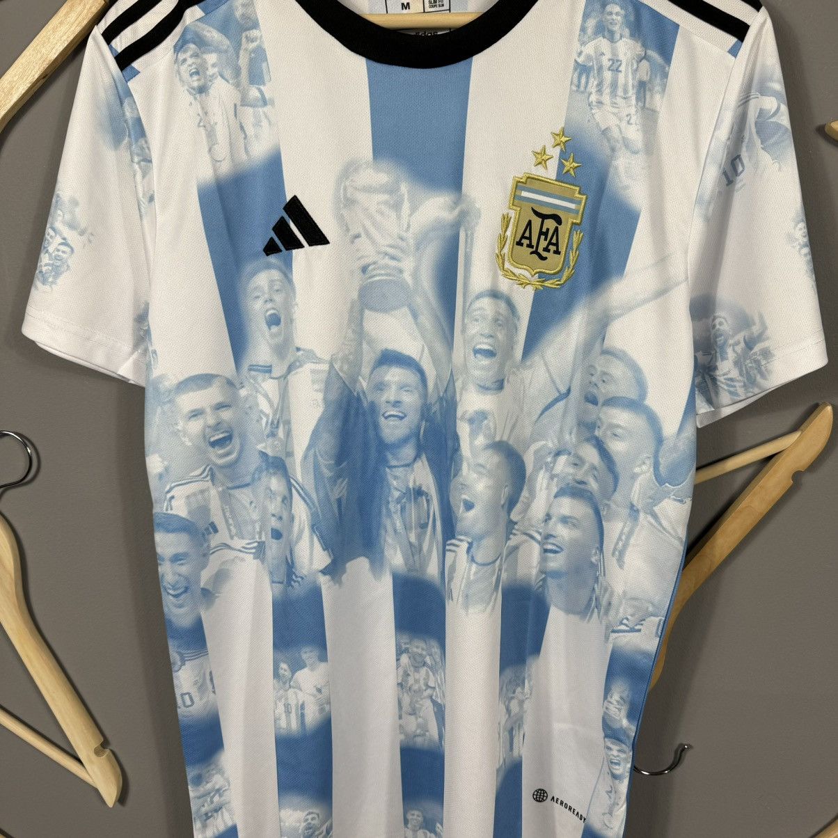 Other Argentina World Cup Winners Mundial Blokcore Football Jersey Size US M / EU 48-50 / 2 - 4 Thumbnail