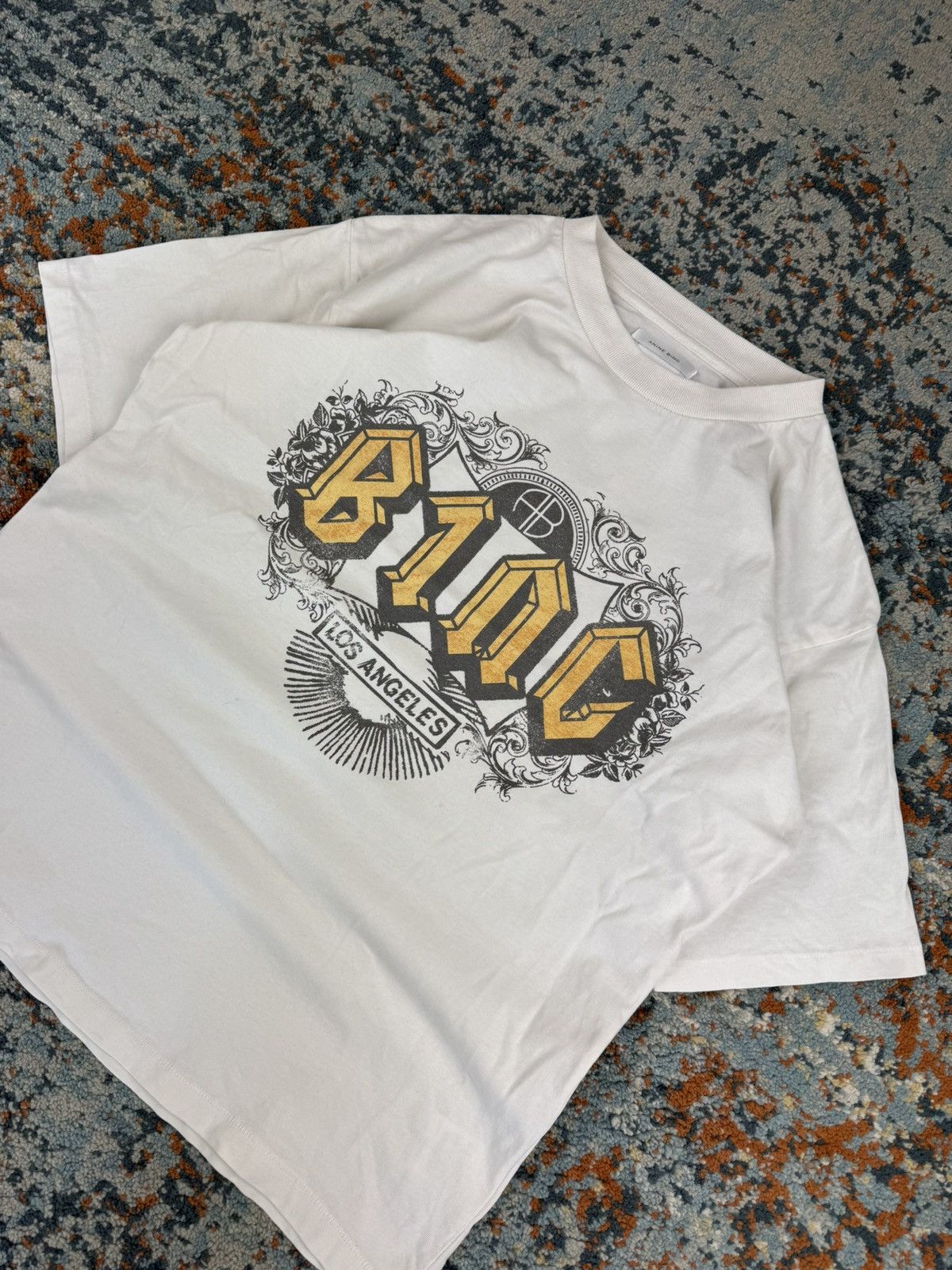 Other Anine Bing acdc style oversized boxy baggy fit graphic tee Size US S / EU 44-46 / 1 - 3 Thumbnail