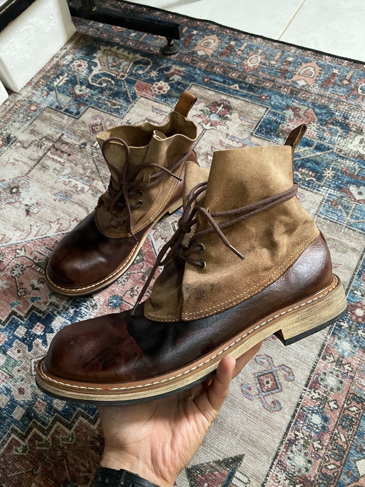 Vintage Vintage leather ankle boots Size US 8.5 / EU 41-42 - 4 Thumbnail