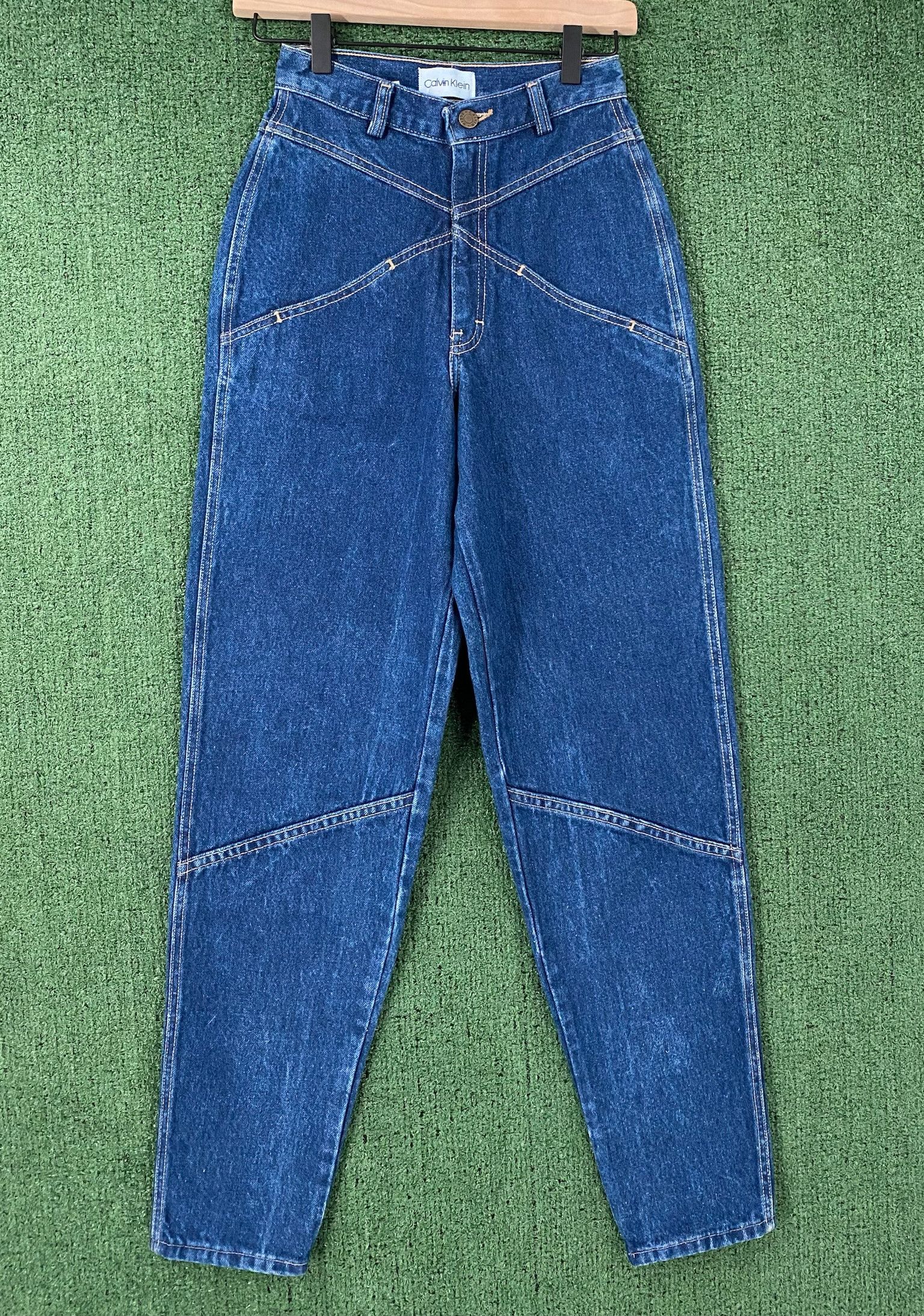 Vintage 80's Calvin Klein CK Denim Bareback Jeans Women’s 22” Waist Size 22" - 1 Thumbnail