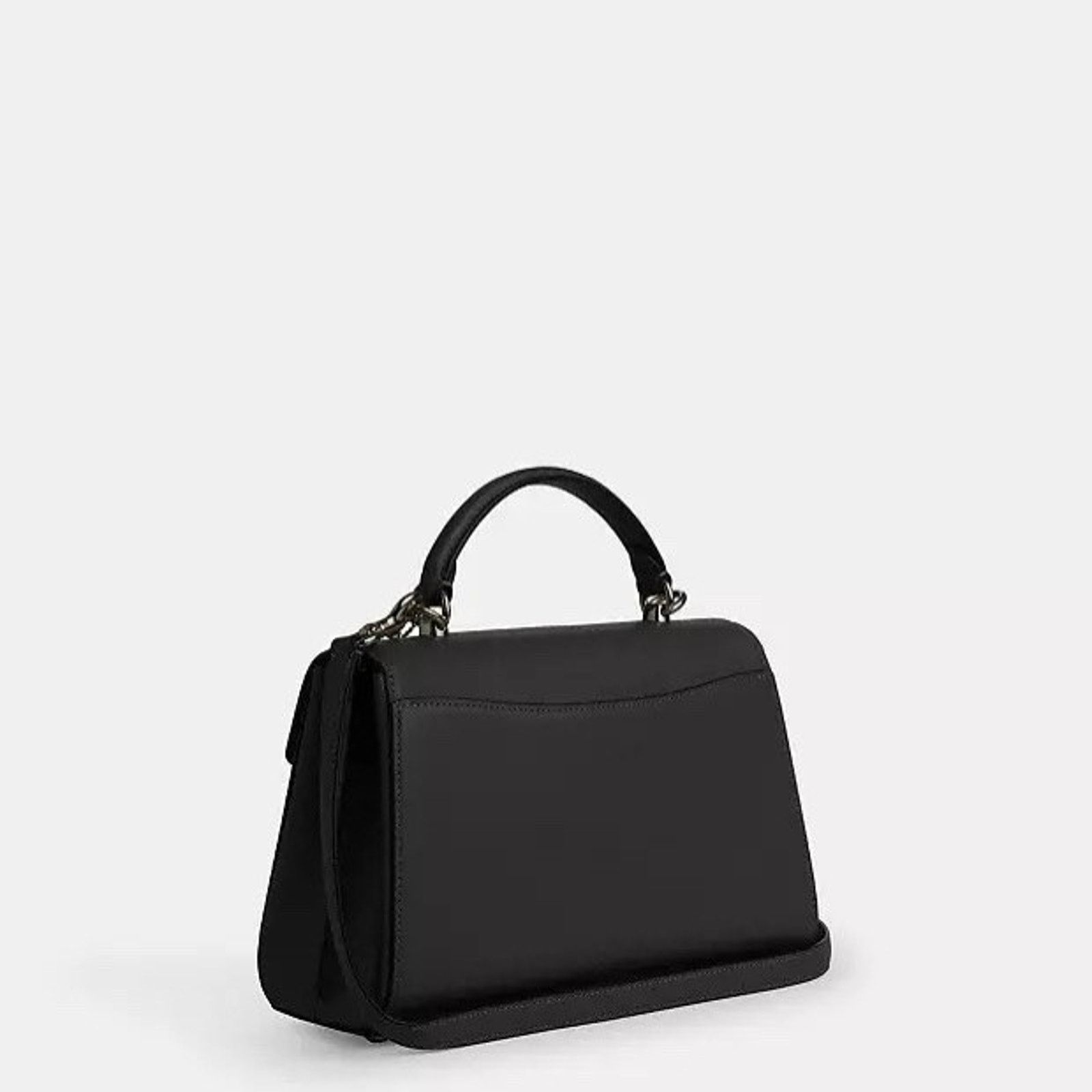 Coach NWT Coach Eliza Top Handle Bag Leather CT852, Gunmetal/Black Size ONE SIZE - 11 Thumbnail