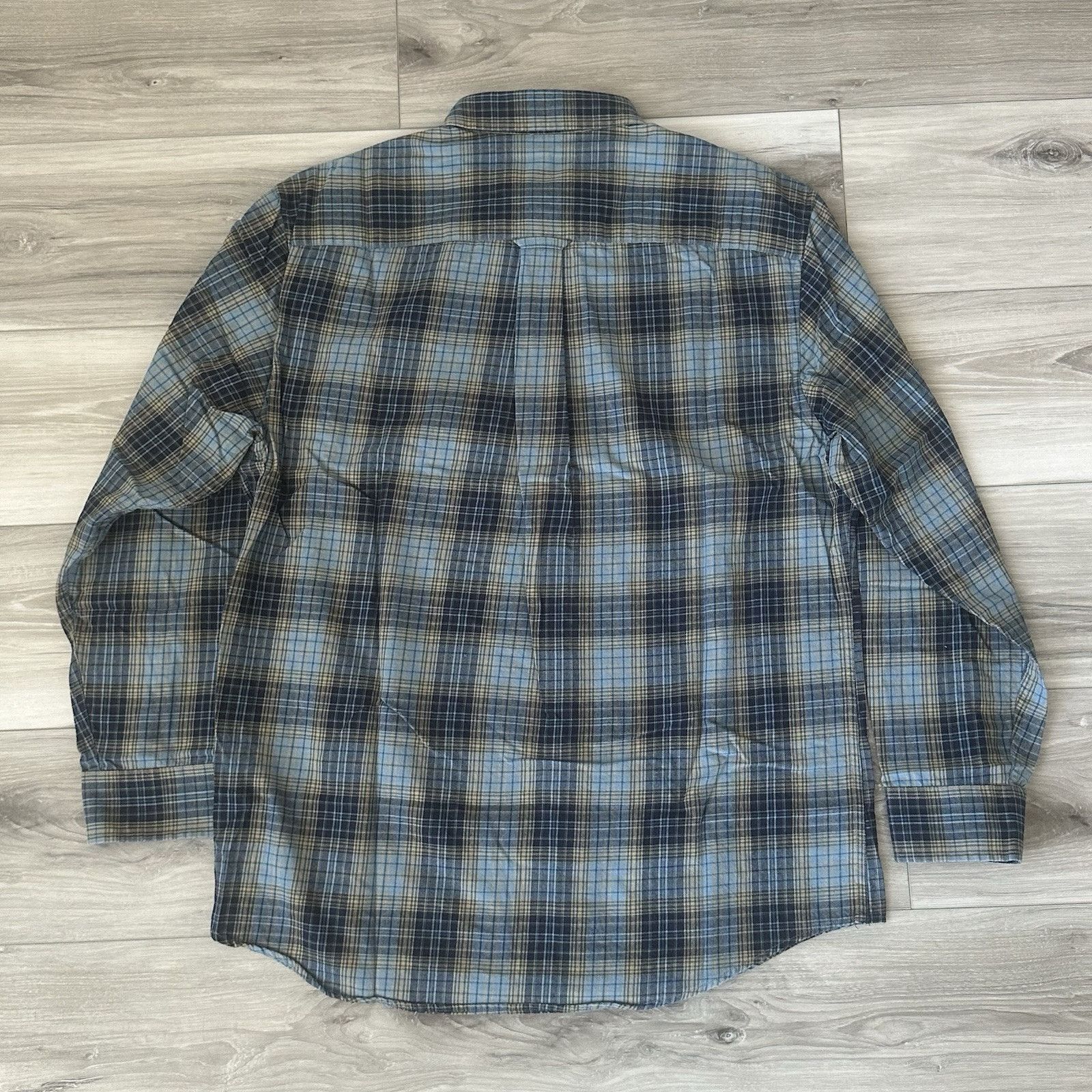 Pendleton Pendleton Shirt Mens L Fairbanks Cotton Button Up Blue Plaid Size US L / EU 52-54 / 3 - 3 Thumbnail