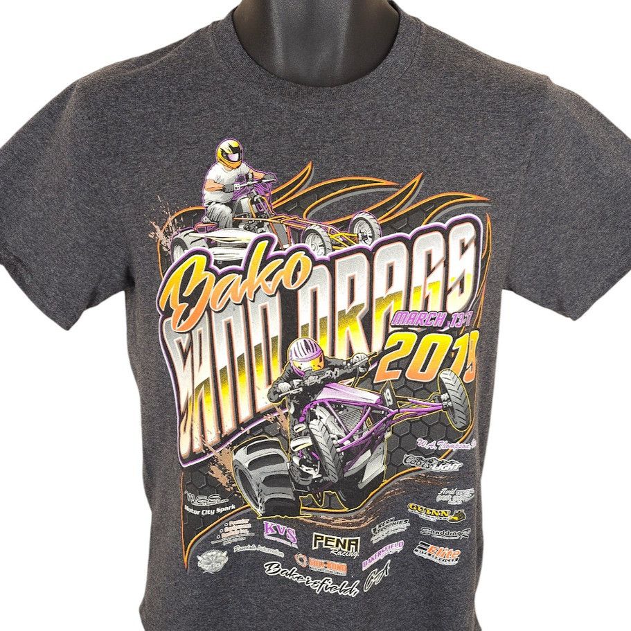 Other Bako Sand Drags Racing T Shirt Mens Size Small Gray 2019 Size US S / EU 44-46 / 1 - 1 Thumbnail