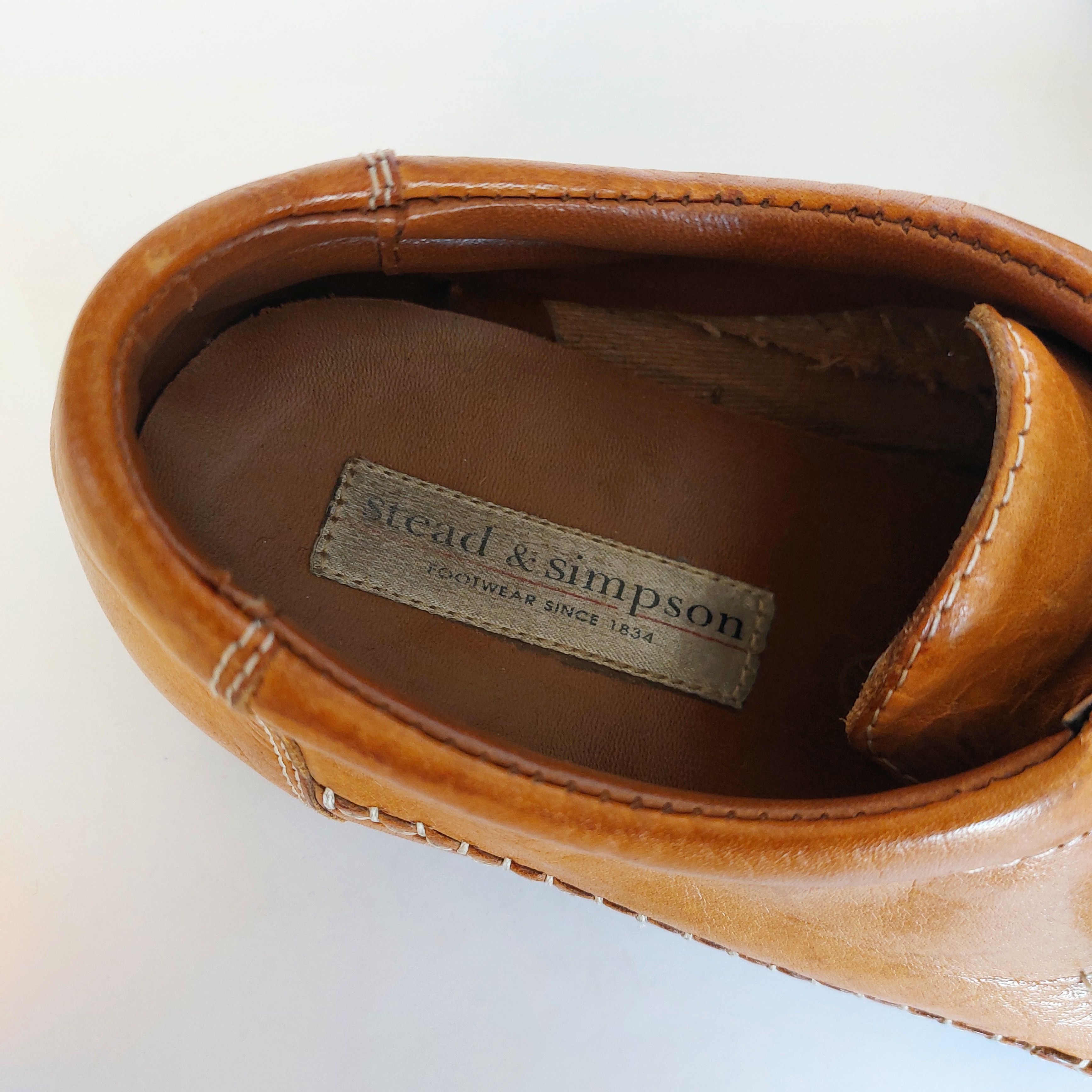 Other Stead & Simpson vintage pleated leather shoes Size US 9 / EU 42 - 6 Thumbnail