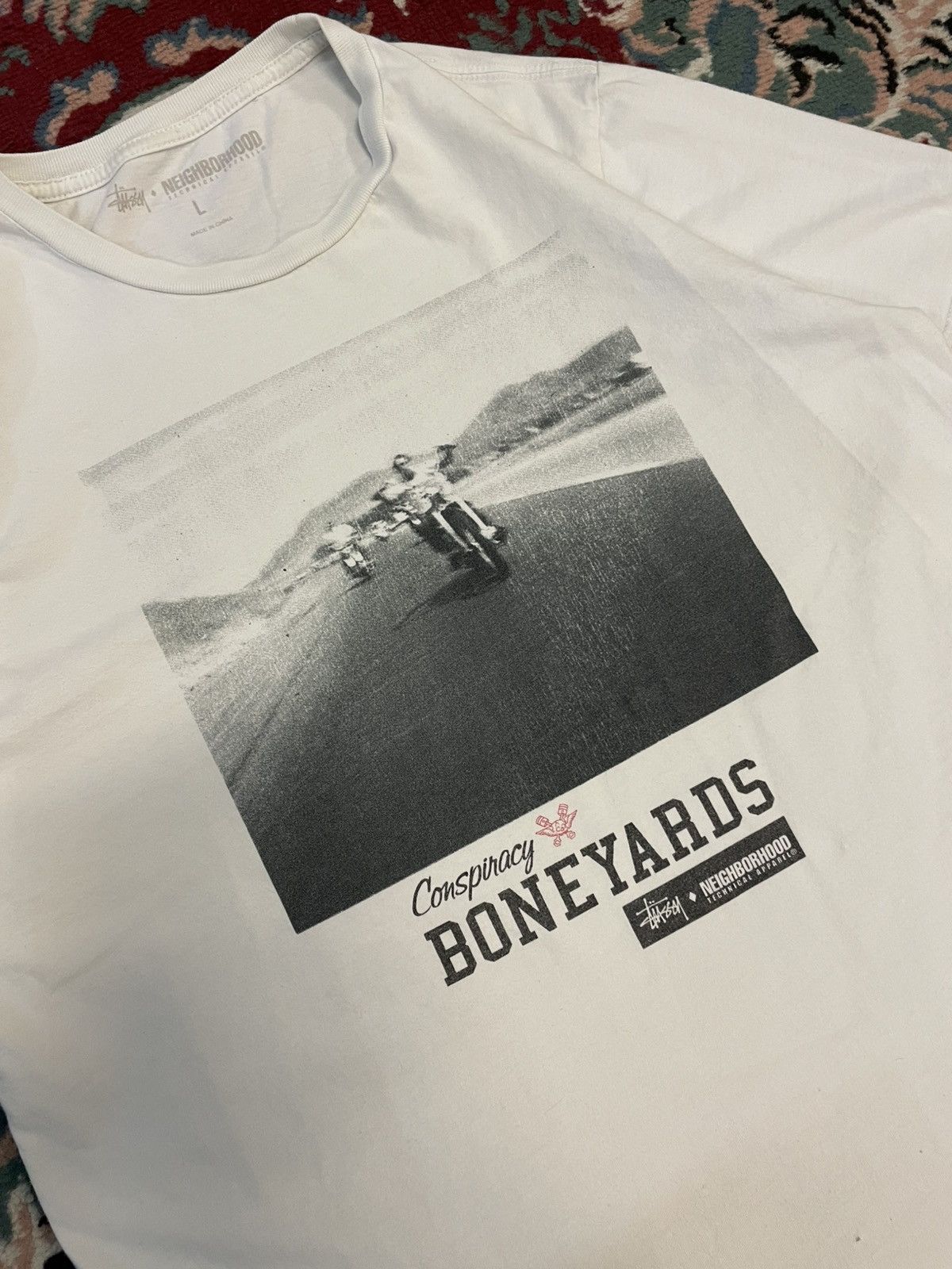 Neighborhood × Stussy Stussy x Neighbourhood Boneyards Tee Size US L / EU 52-54 / 3 - 2 Thumbnail