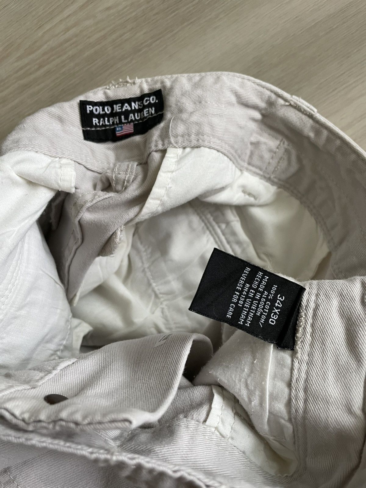 Polo Ralph Lauren × Vintage Vintage Ralph Lauren Military Surplus Khaki Cargo Pants Size US 34 / EU 50 - 3 Thumbnail