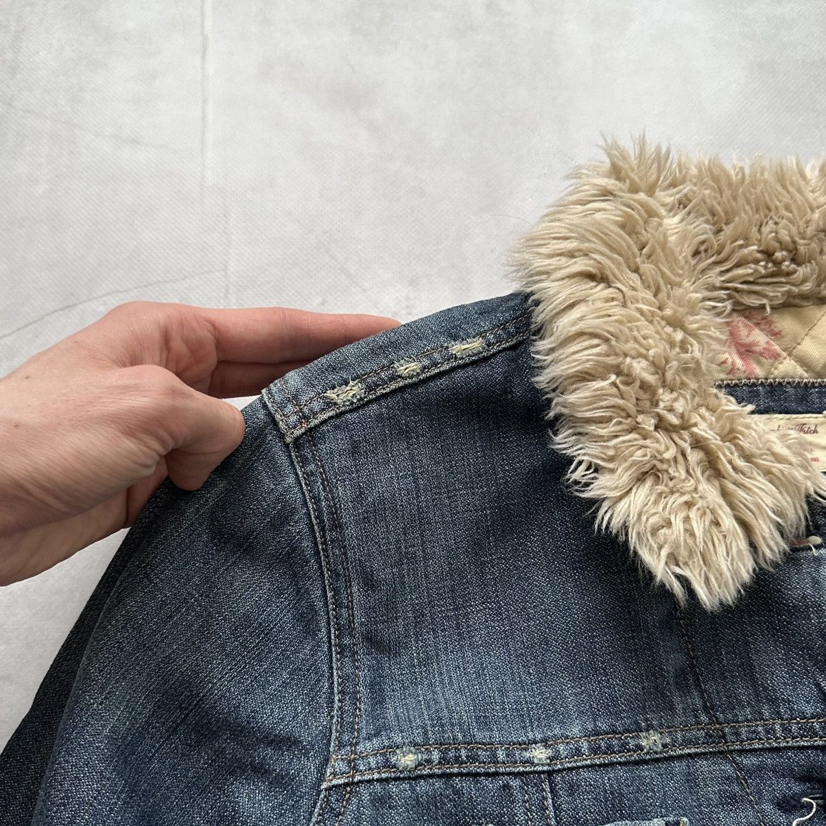 Hysteric Glamour × Undercover Abercrombie Fitch Napoleon Military Denim Jacket Fur Trim Size M / US 6-8 / IT 42-44 - 6 Thumbnail
