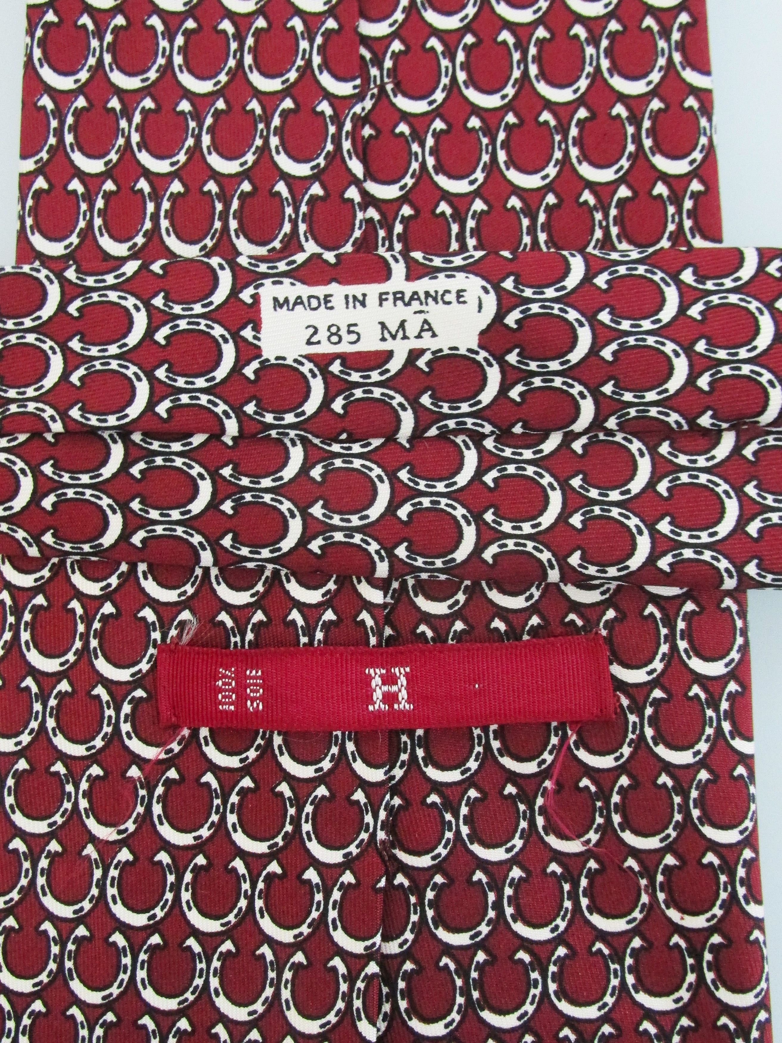 Hermes Vintage Men's Silk Tie