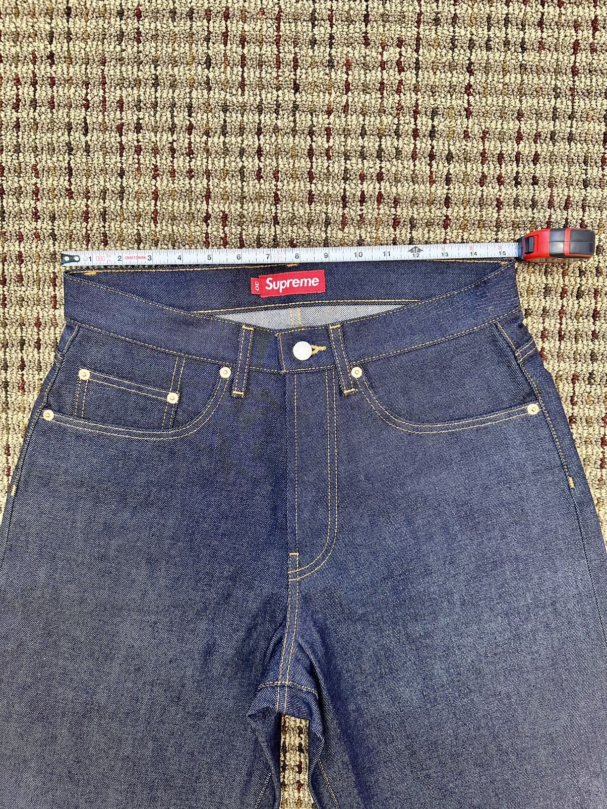 Supreme SS25 Rigid Baggy Selvedge Denim Short Size US 30 / EU 46 - 8 Thumbnail